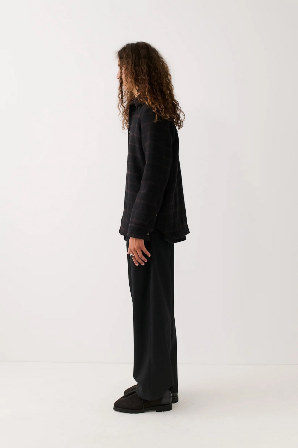 A KIND OF GUISE Marani Overshirt Black Check | Edgar Bdx
