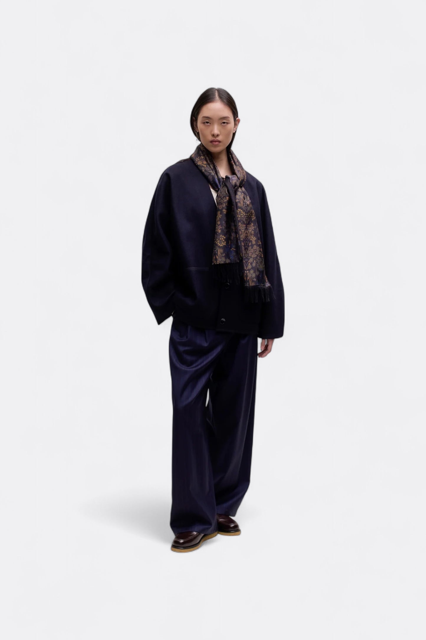 A Kind Of Guise - Piero Pants (Navy Double Pinstripe)