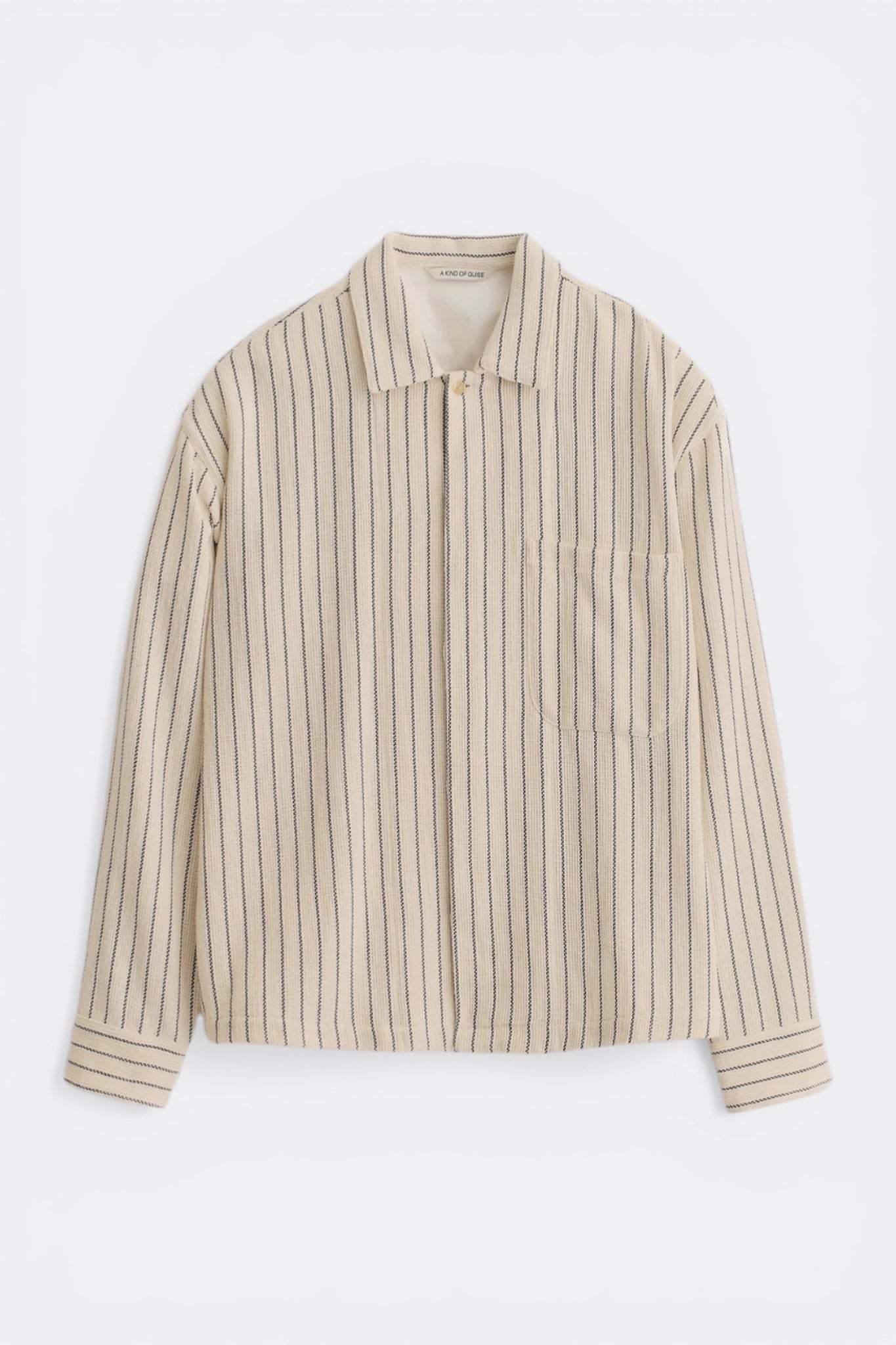A Kind Of Guise Rumba Shirt Blue Panama Stripe | Chemise Coton Recyclé Rayures