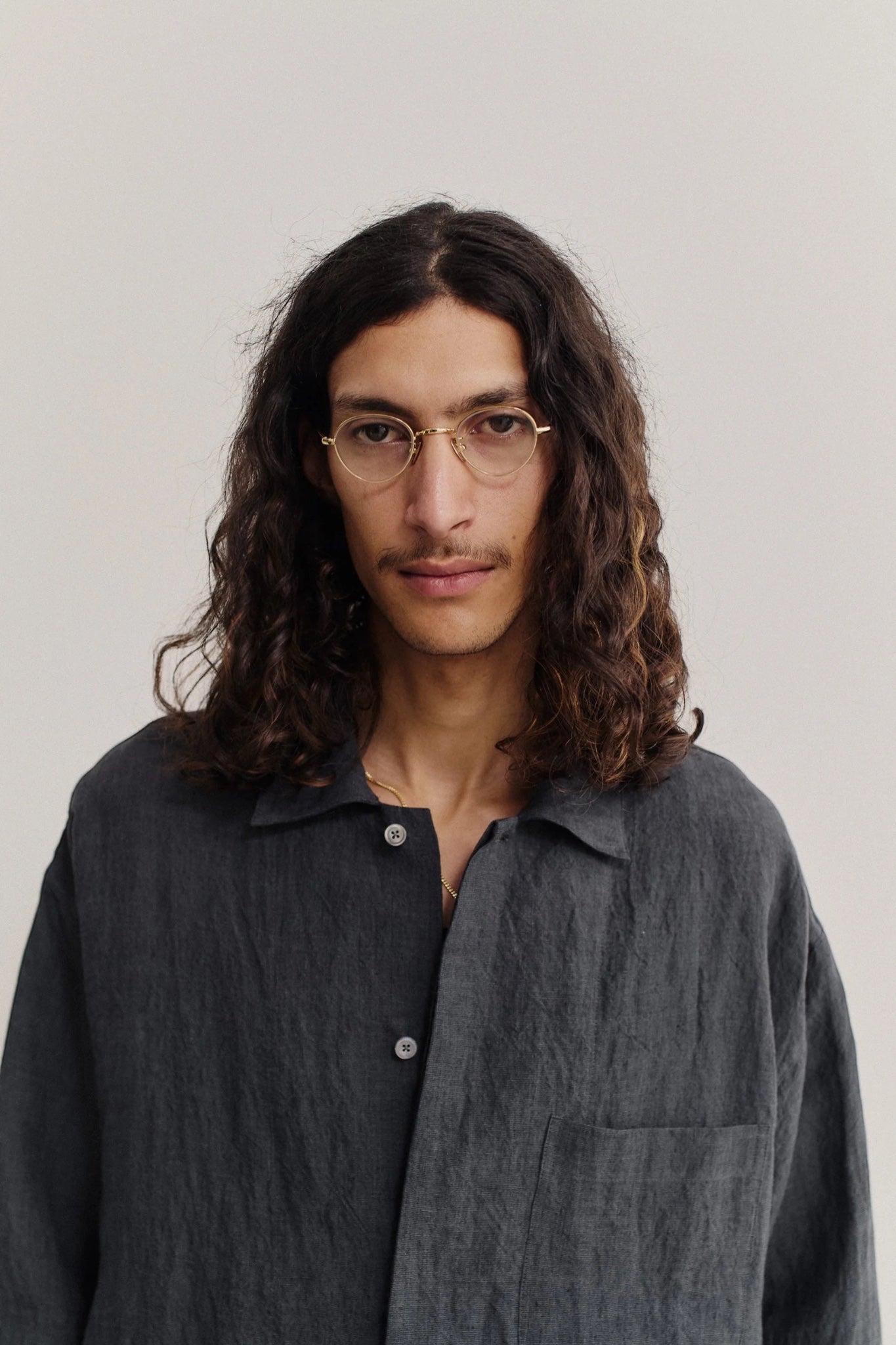 A Kind Of Guise Rumba Shirt Coal Linen | Chemise Lin Irlandais Confection Italienne