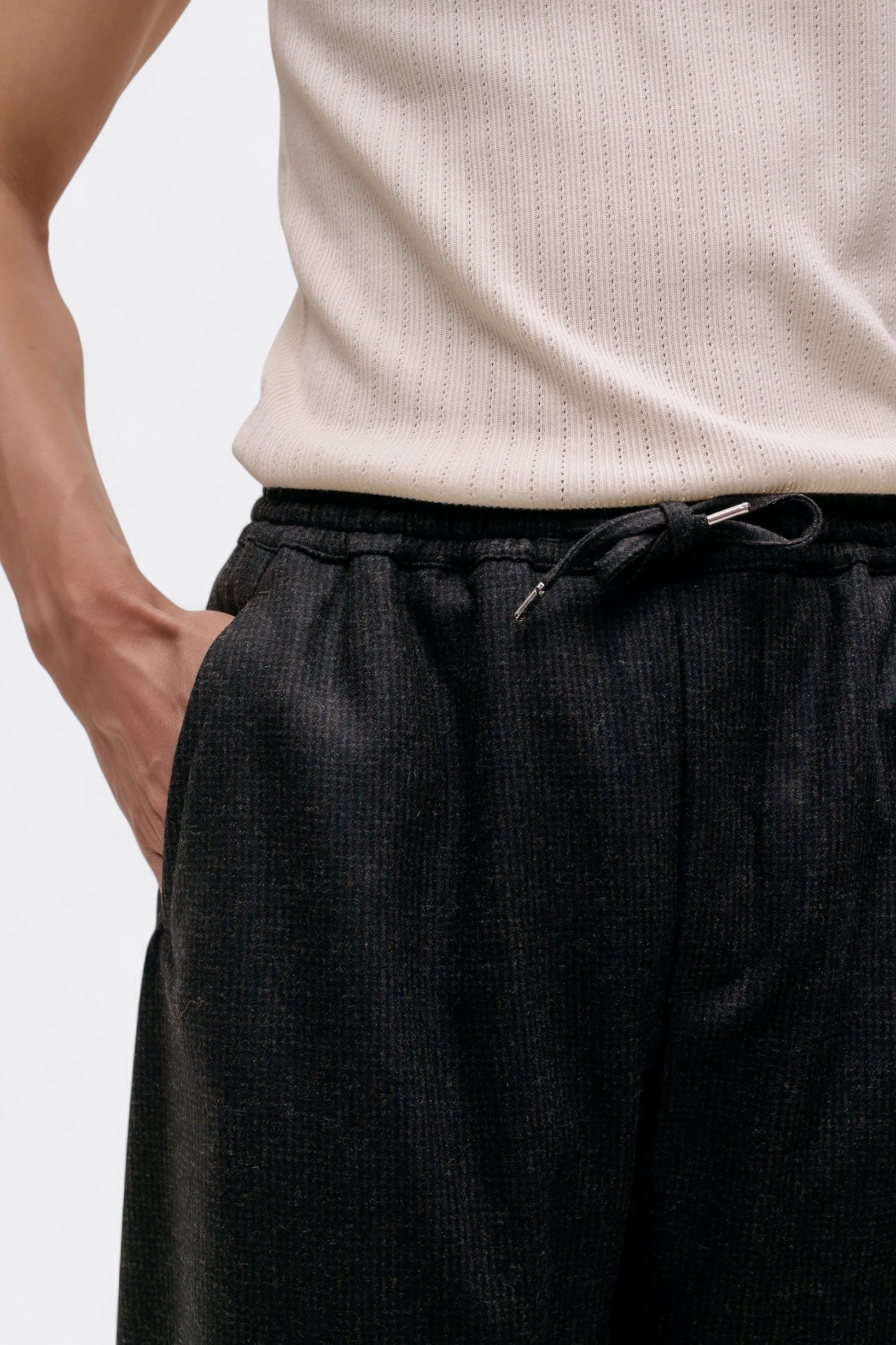 A Kind Of Guise - Samurai Trousers (Dark Brown Houndstooth)
