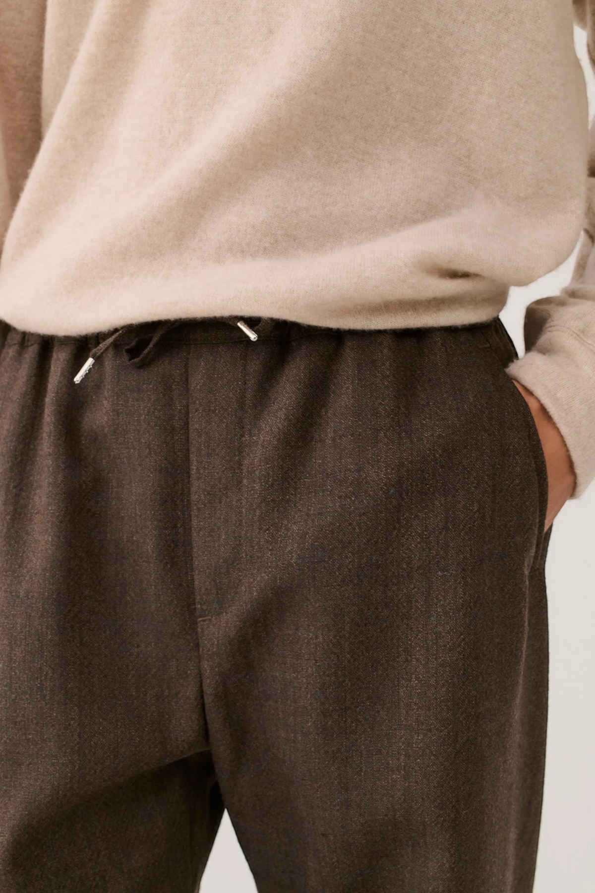 A KIND OF GUISE Samurai Trousers Smoked Ebony Melange | Edgar Bdx