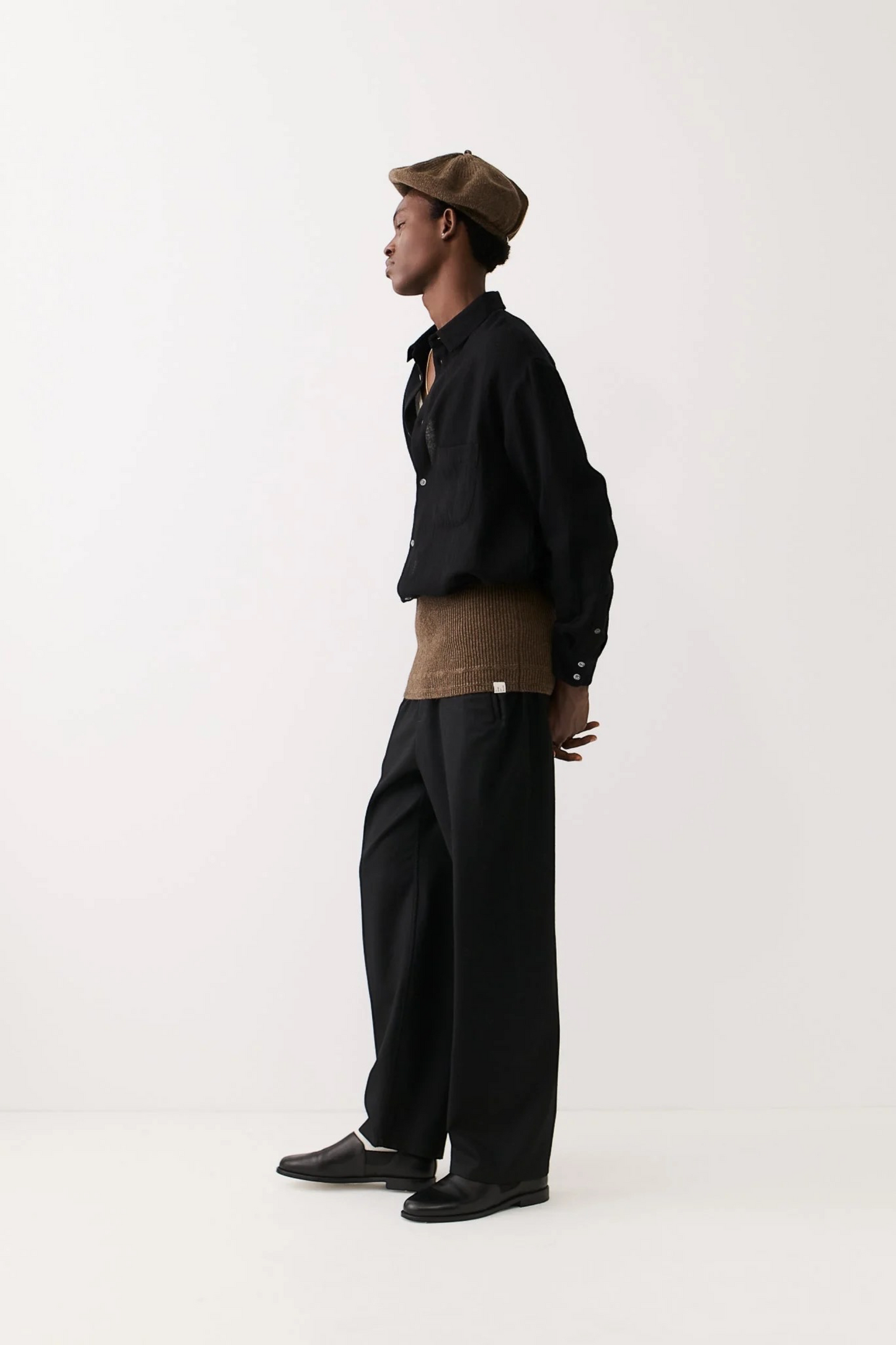 A KIND OF GUISE Samurai Trousers Visavis Black | Pantalon Flanelle Laine | Edgar Bdx