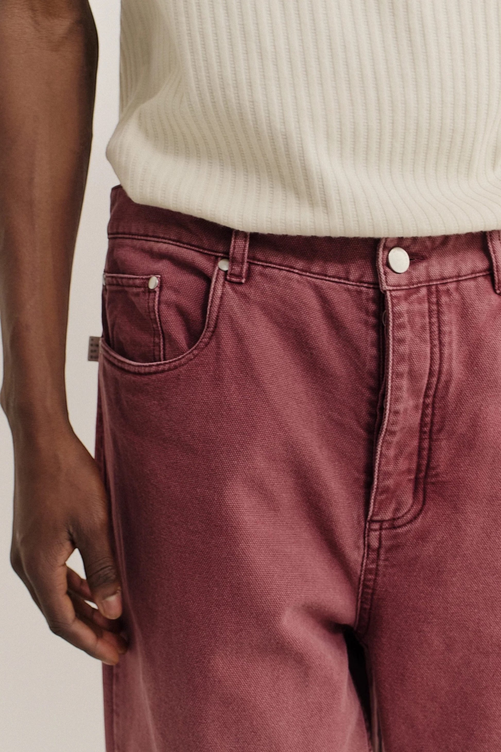 A Kind Of Guise Terek Jeans Dried Berry Denim | Jean Coton Bio Italien