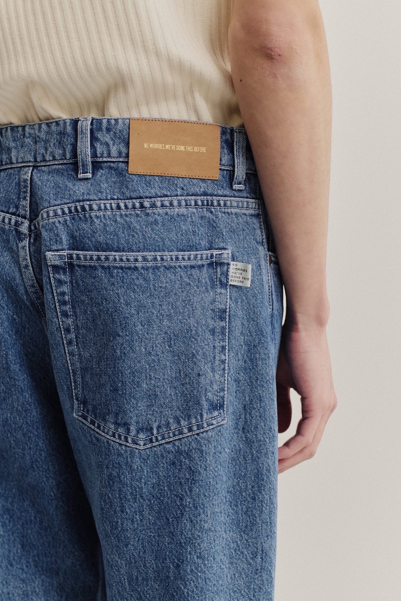 A Kind Of Guise Terek Jeans Worn Denim | Jean Coton Bio Italien