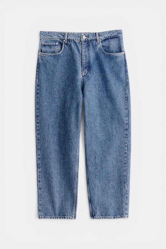 A Kind Of Guise Terek Jeans Worn Denim | Jean Coton Bio Italien