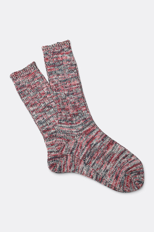 ANONYMOUS ISM 5 Color Mix Crew Oatmeal FW26 | Chaussettes Japonaises Premium | Edgar Bdx