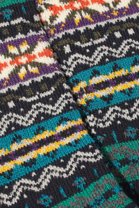 Anonymous Ism - Fairisle Crew Sock (Grey Melange)
