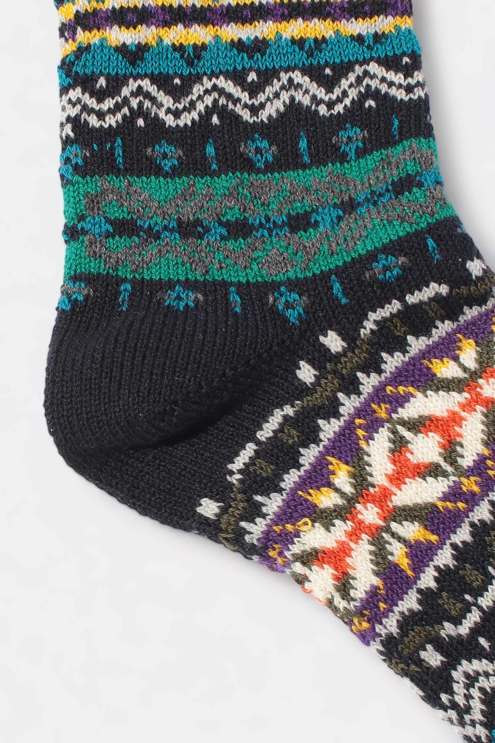 Anonymous Ism - Fairisle Crew Sock (Navy)