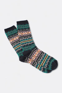 Anonymous Ism - Fairisle Crew Sock (Navy)
