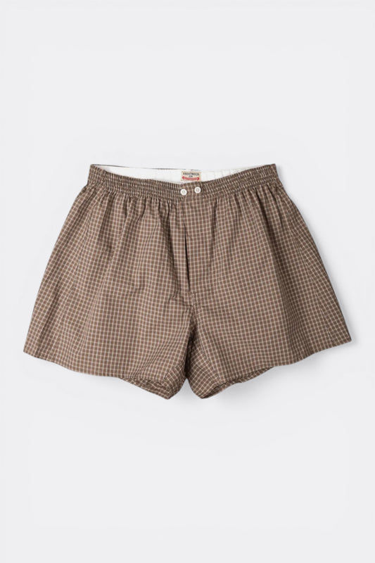 Anonymous Ism - OC Micro Plaid Boxer (Brown)