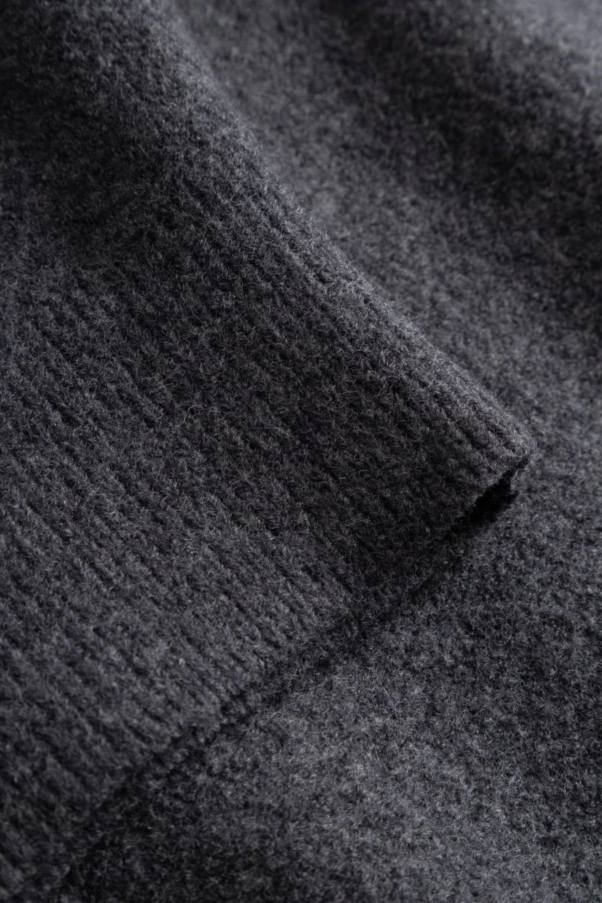 ARPENTEUR Cam Heather Grey | Pull Mérinos Feutré Col Zip | Edgar Bdx