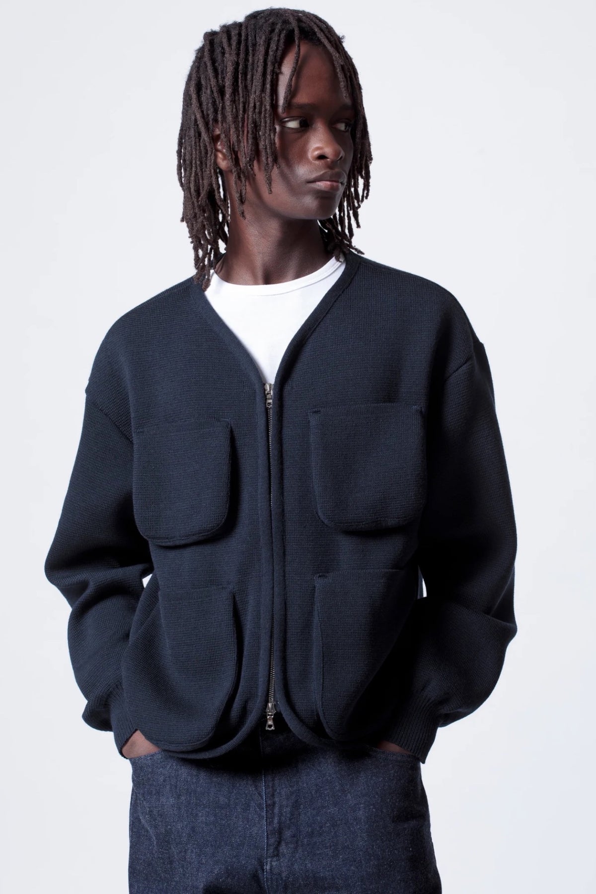 ARPENTEUR George Midnight | Gilet Laine Milano Utilitaire | Edgar Bdx
