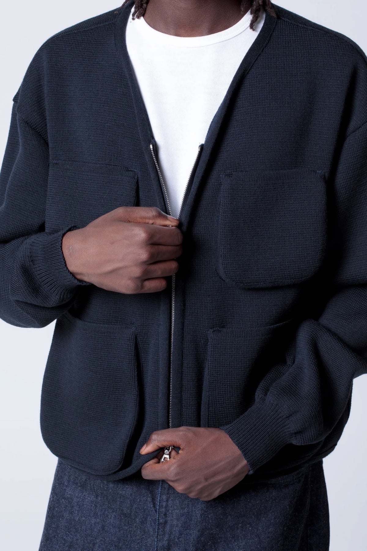 ARPENTEUR George Midnight | Gilet Laine Milano Utilitaire | Edgar Bdx