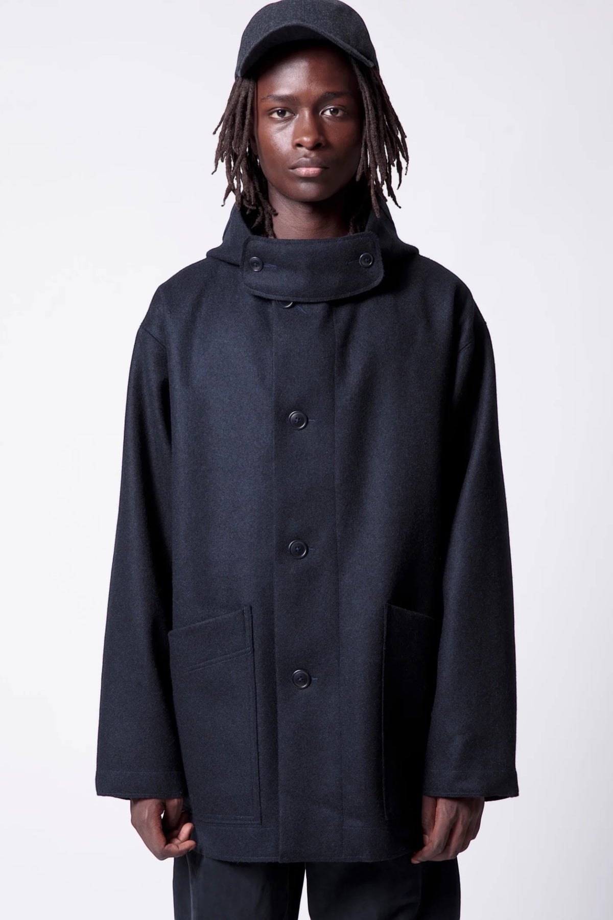 ARPENTEUR Kabig Midnight | Manteau Laine Melton Breton | Edgar Bdx