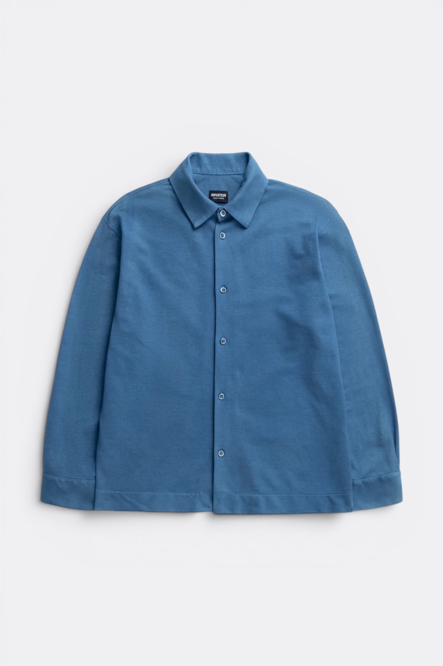 Arpenteur Chemise Opto Woad | Maille Rachel Teinture Pastel Made in France | Edgar Bdx