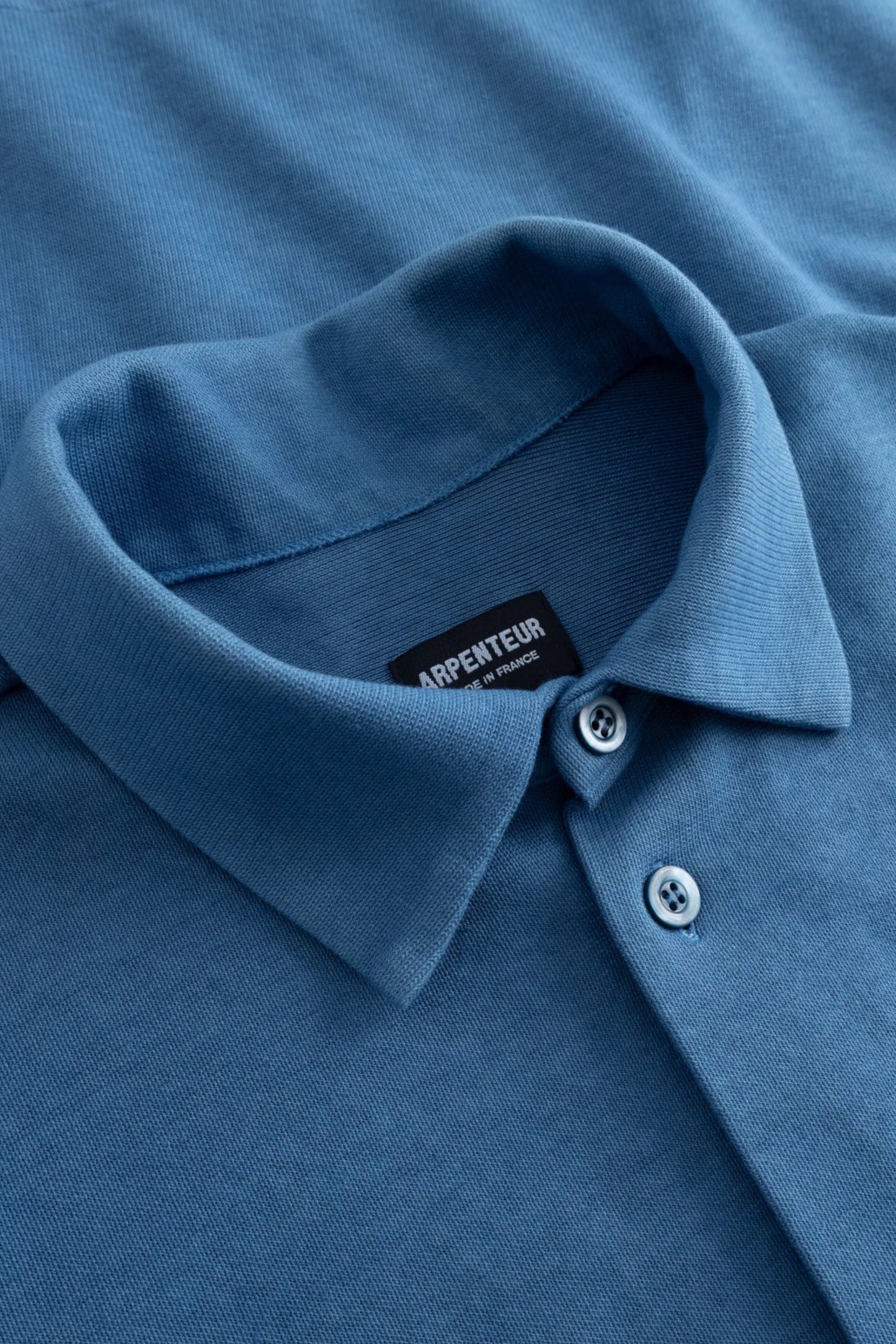 Arpenteur Chemise Opto Woad | Maille Rachel Teinture Pastel Made in France | Edgar Bdx