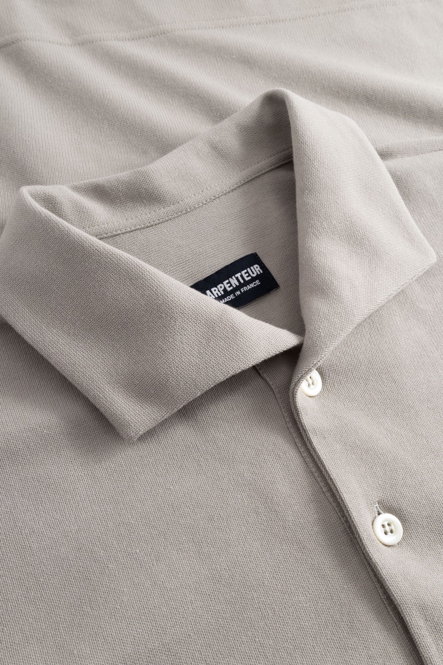 Arpenteur Polo Greige | Tricot Rachel Inspiration Navale Made in France | Edgar Bdx