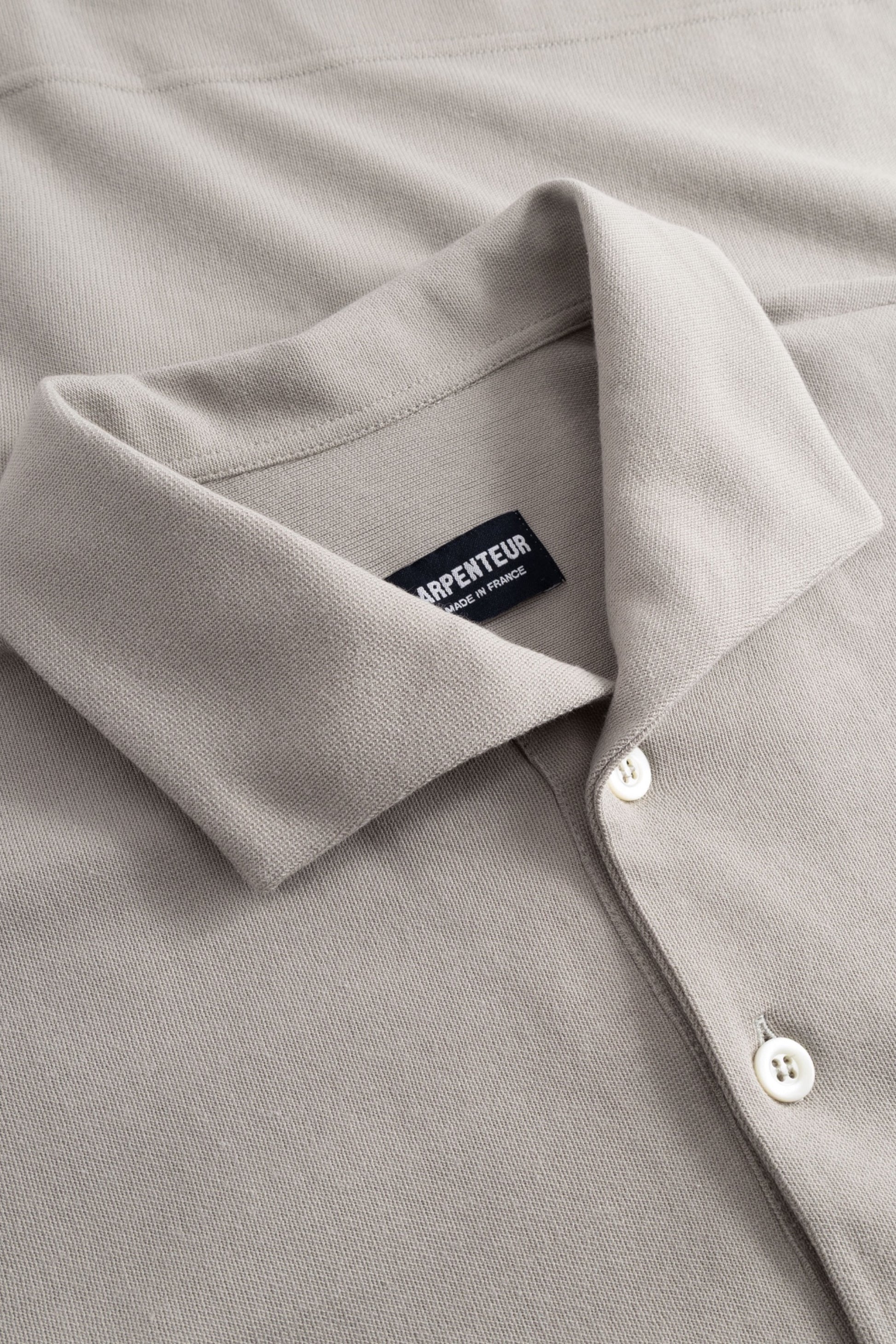 Arpenteur Polo Greige | Tricot Rachel Inspiration Navale Made in France | Edgar Bdx