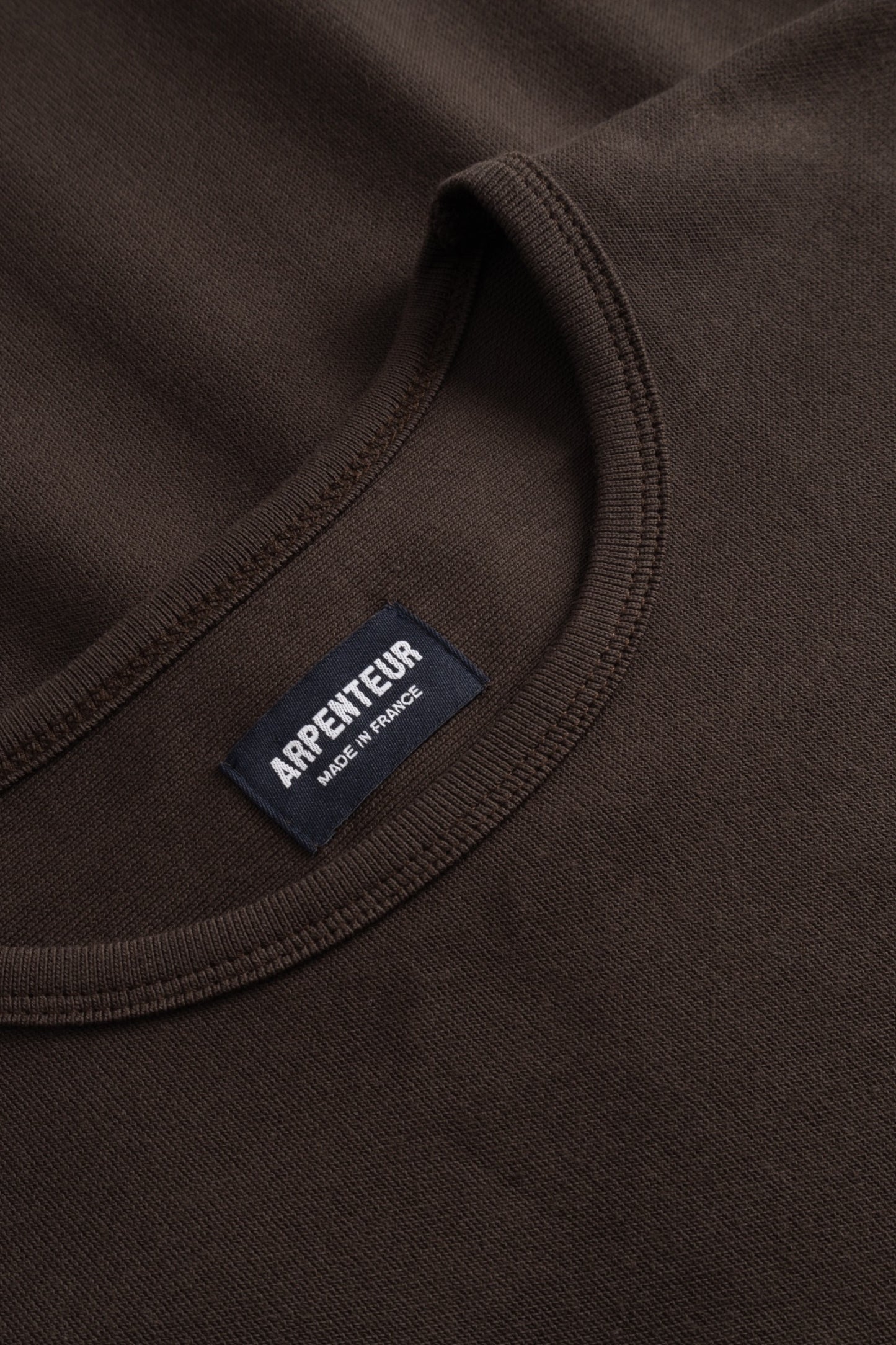 Arpenteur T-Shirt Pontus Brown | Tricot Rachel Made in France | Edgar Bdx