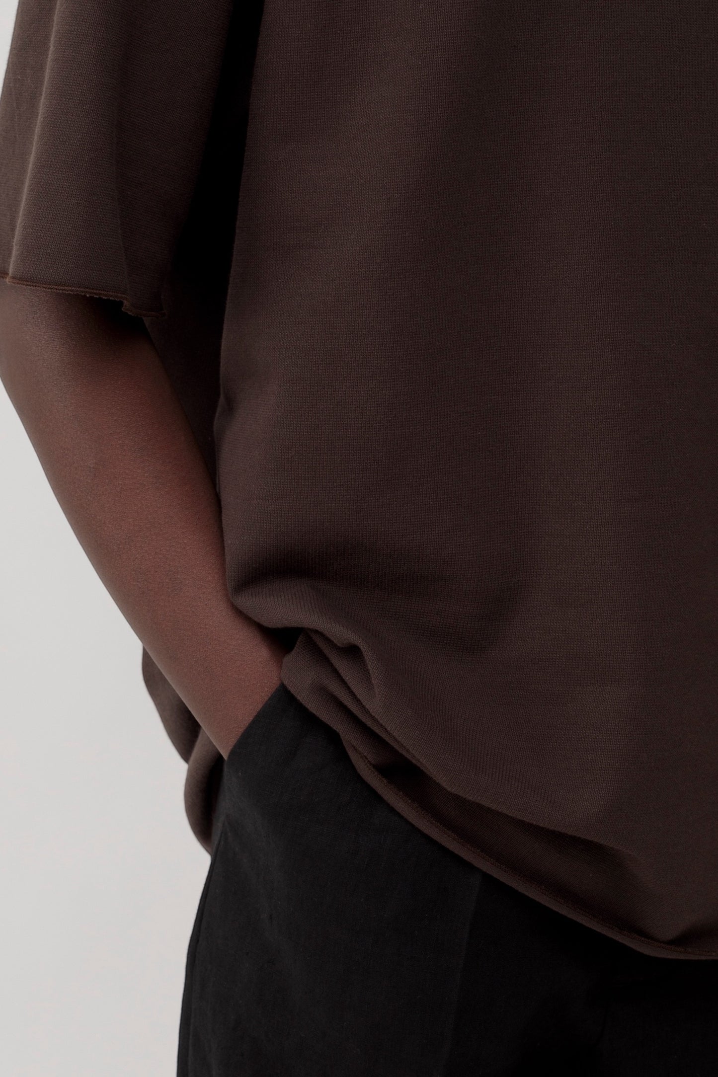 Arpenteur T-Shirt Pontus Brown | Tricot Rachel Made in France | Edgar Bdx