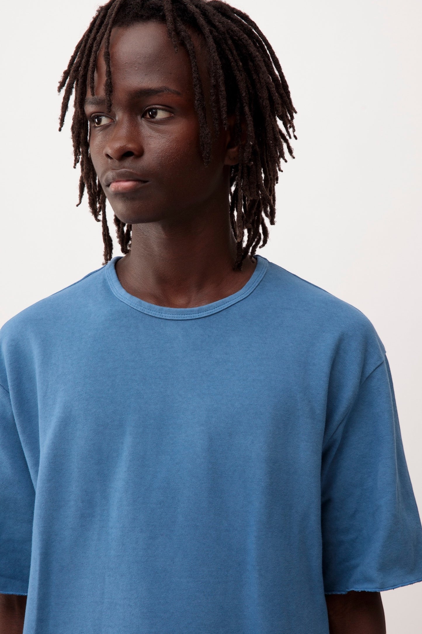 Arpenteur T-Shirt Pontus Woad | Tricot Rachel Teinture Pastel Made in France | Edgar Bdx