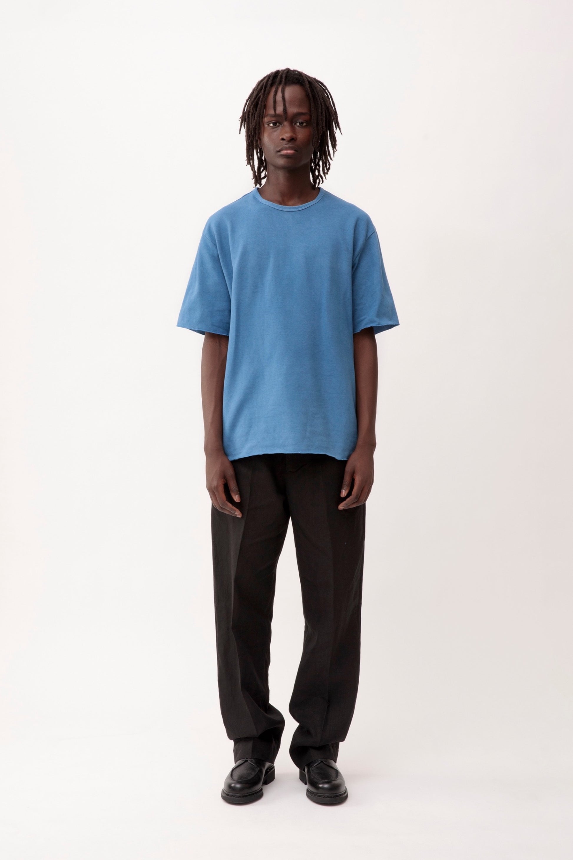 Arpenteur T-Shirt Pontus Woad | Tricot Rachel Teinture Pastel Made in France | Edgar Bdx