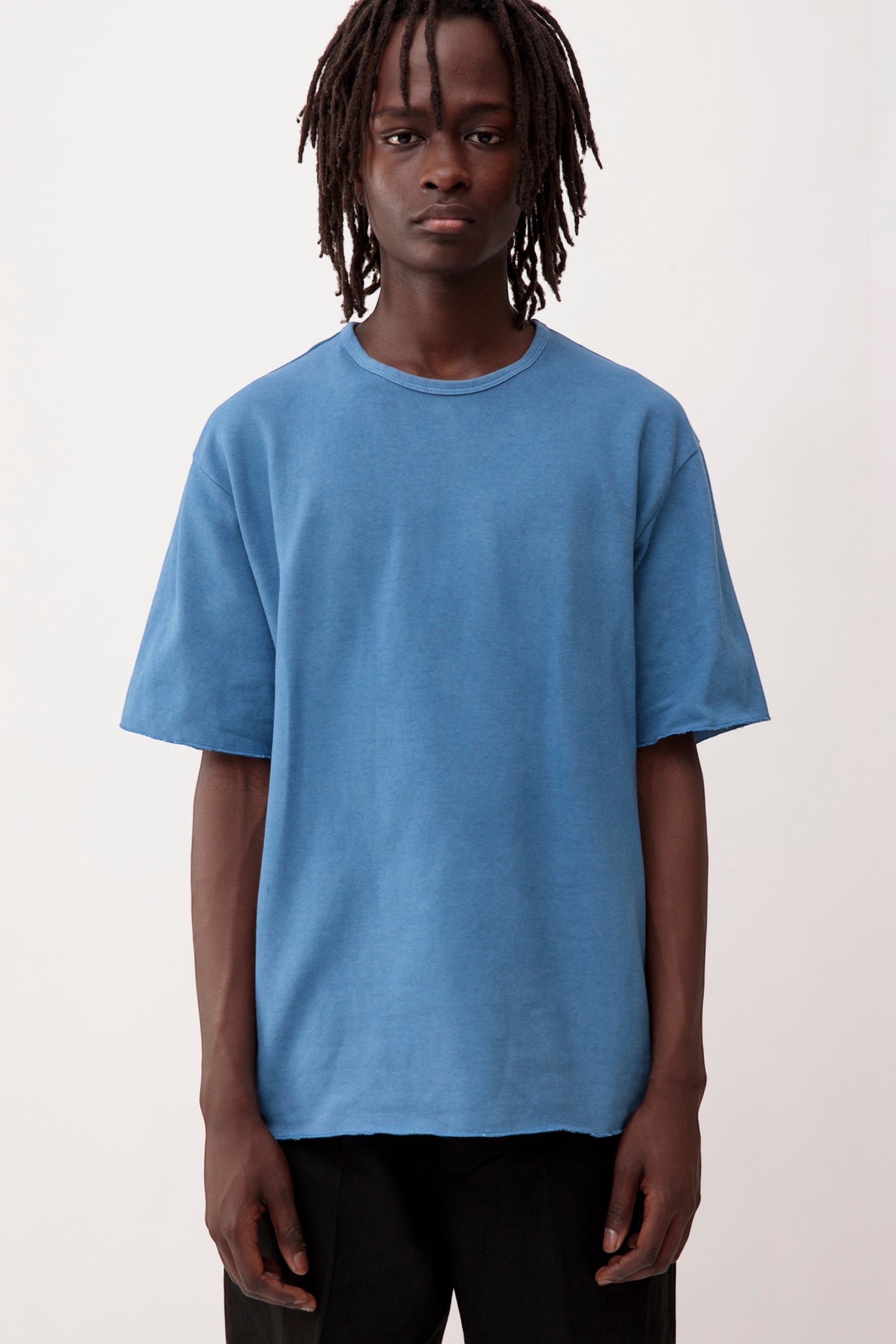 Arpenteur T-Shirt Pontus Woad | Tricot Rachel Teinture Pastel Made in France | Edgar Bdx
