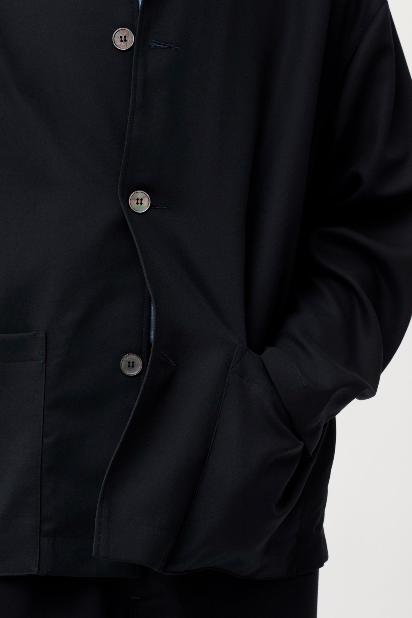 Arpenteur Veste Repos J Midnight | Double Cloth Coton Made in France | Edgar Bdx