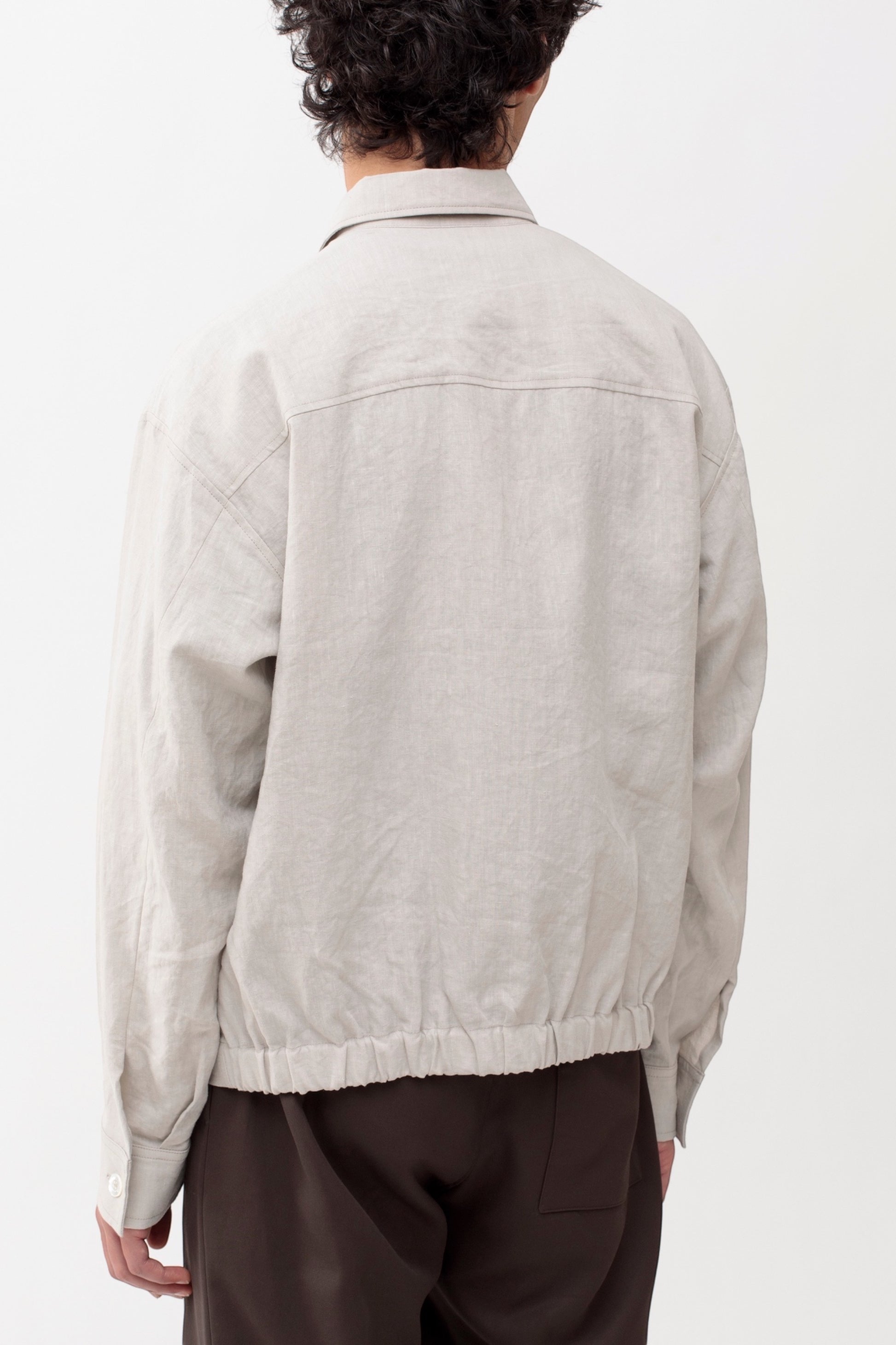 Arpenteur Sigma Greige | Veste Lin Cupro Made in France | Edgar Bdx