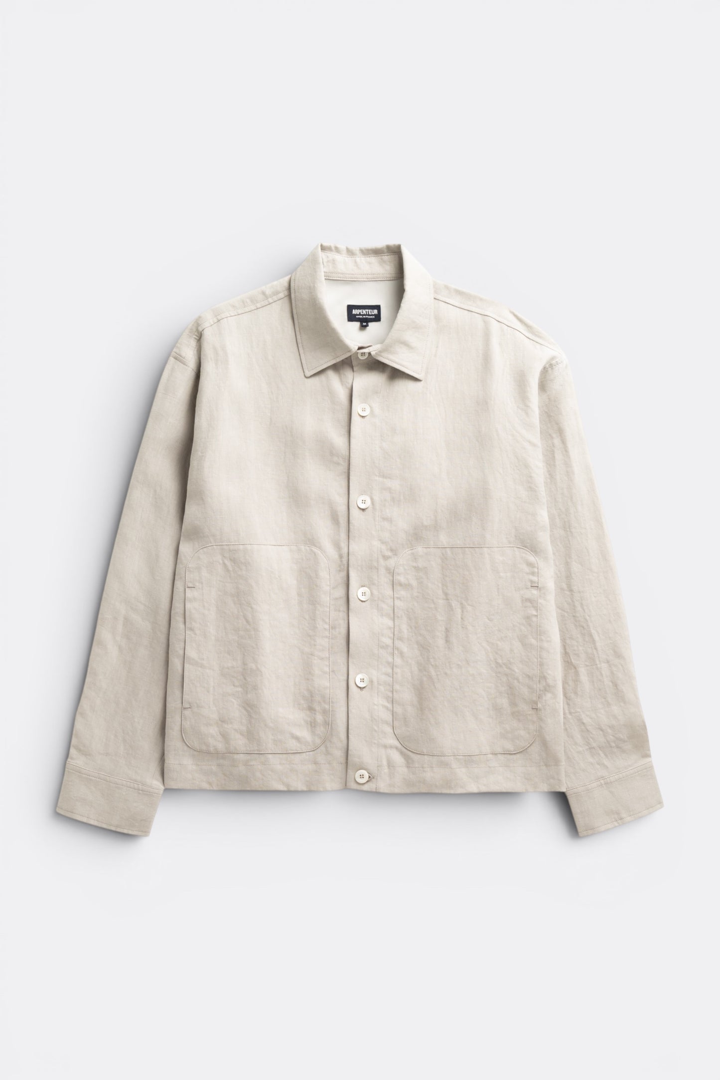 Arpenteur Sigma Greige | Veste Lin Cupro Made in France | Edgar Bdx