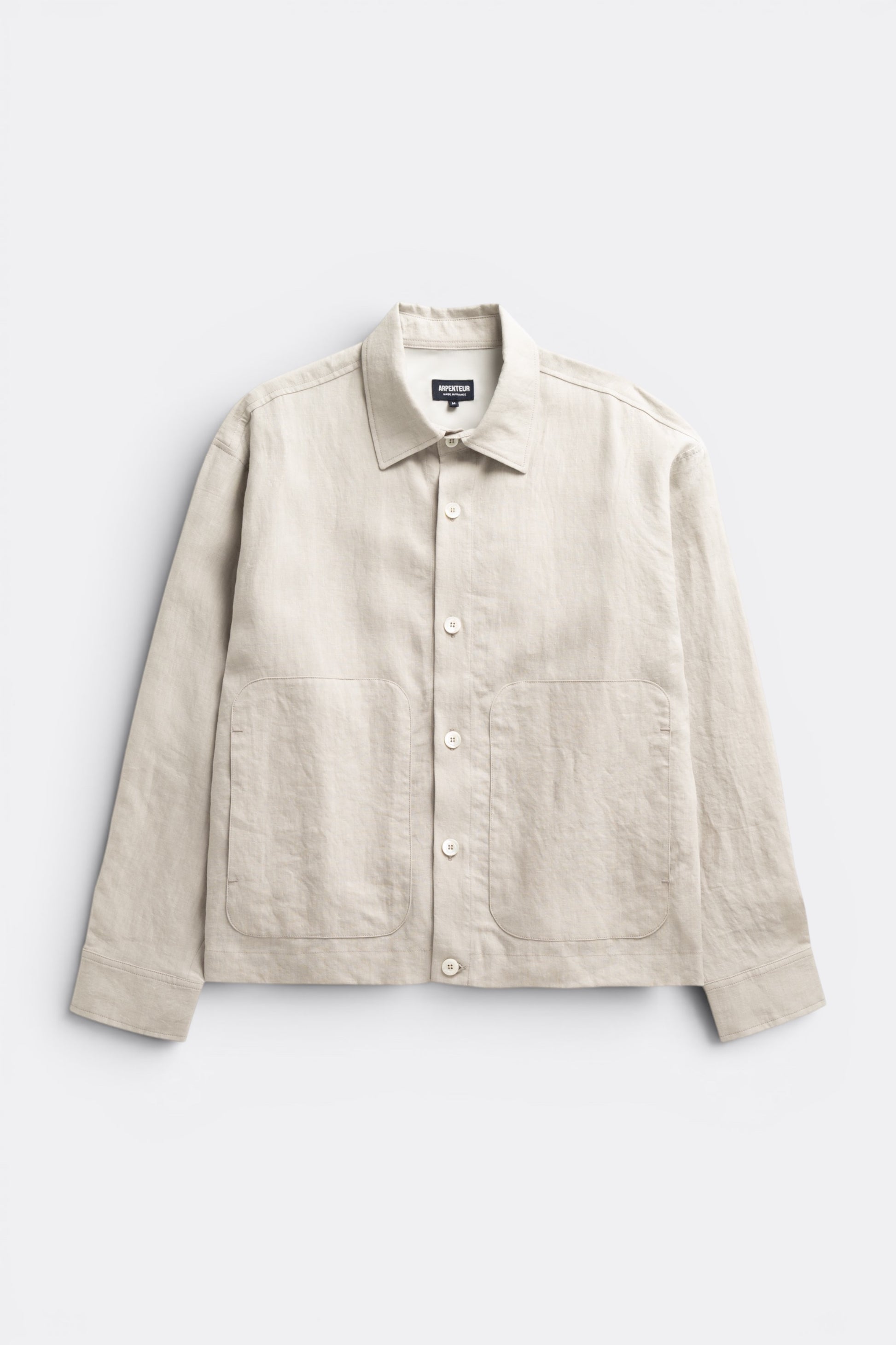 Arpenteur Sigma Greige | Veste Lin Cupro Made in France | Edgar Bdx