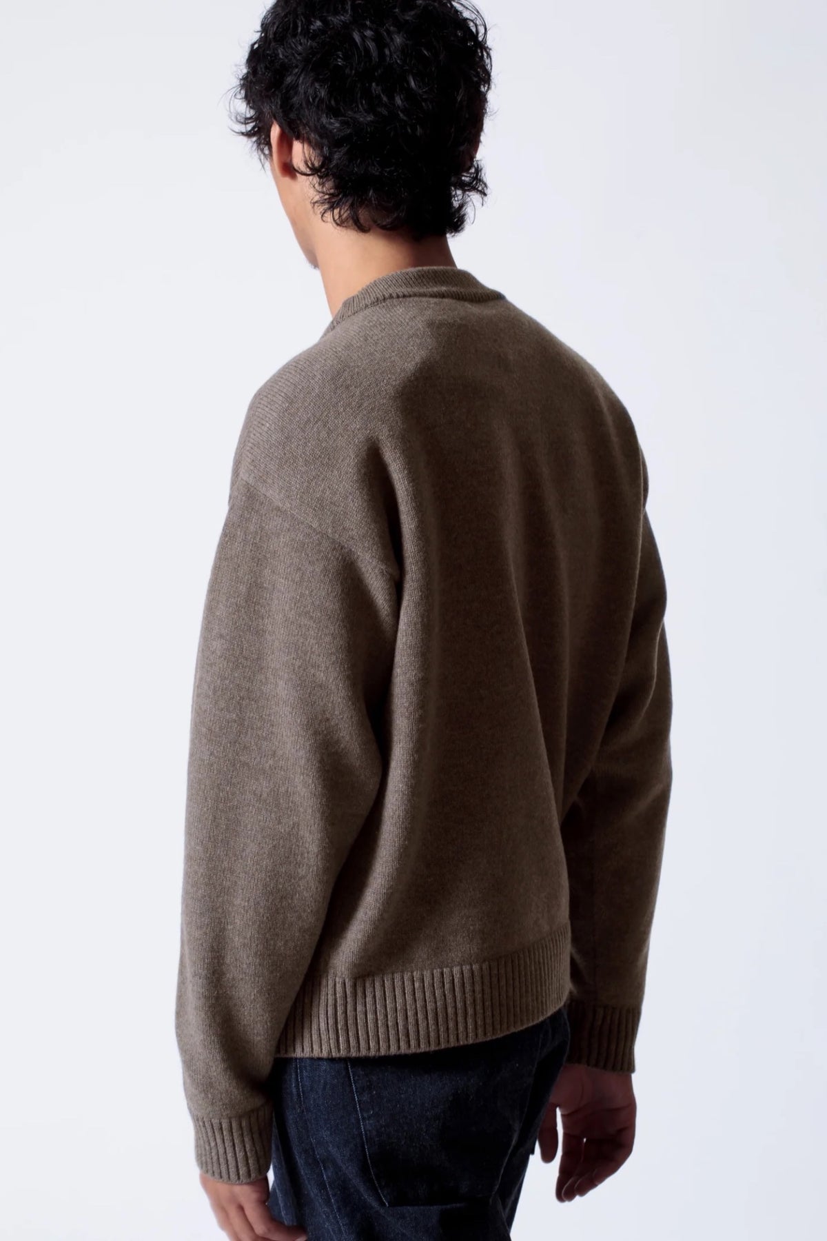 ARPENTEUR Source Greige | Pull Mérinos Cachemire Gratté | Edgar Bdx