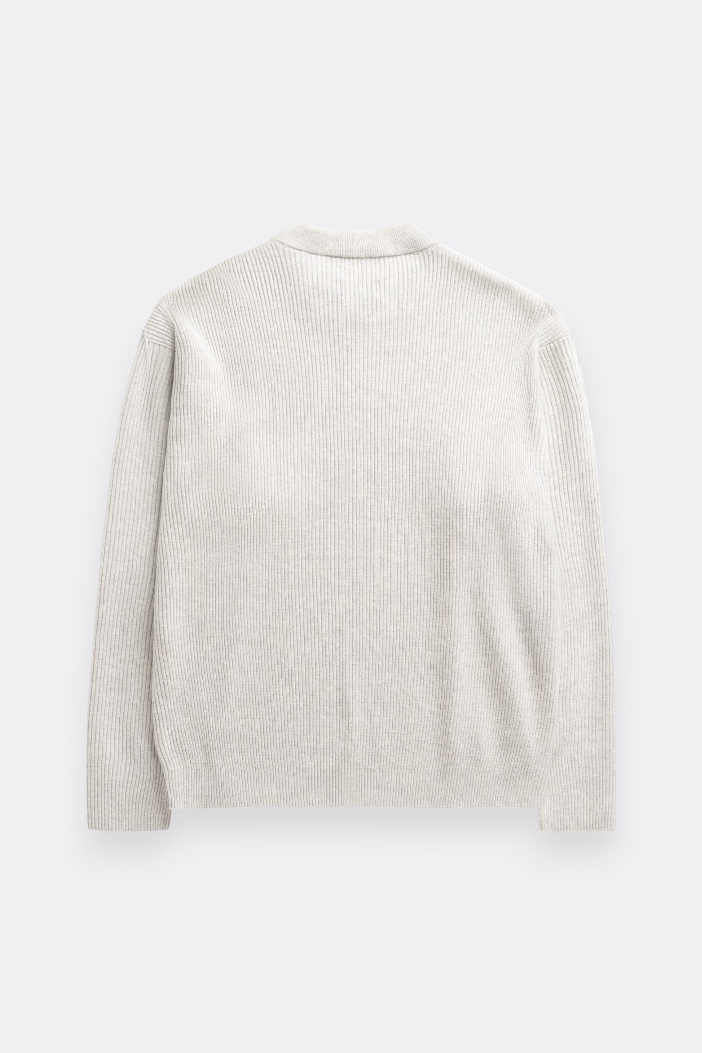 Arpenteur Standard Pale Grey | Pull Lin Coton Sans Couture Made in France | Edgar Bdx