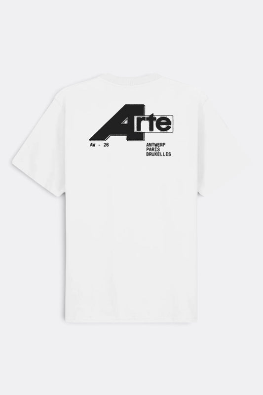 ARTE ANTWERP Big A T-Shirt White | T-Shirt Coton Premium | Edgar Bdx
