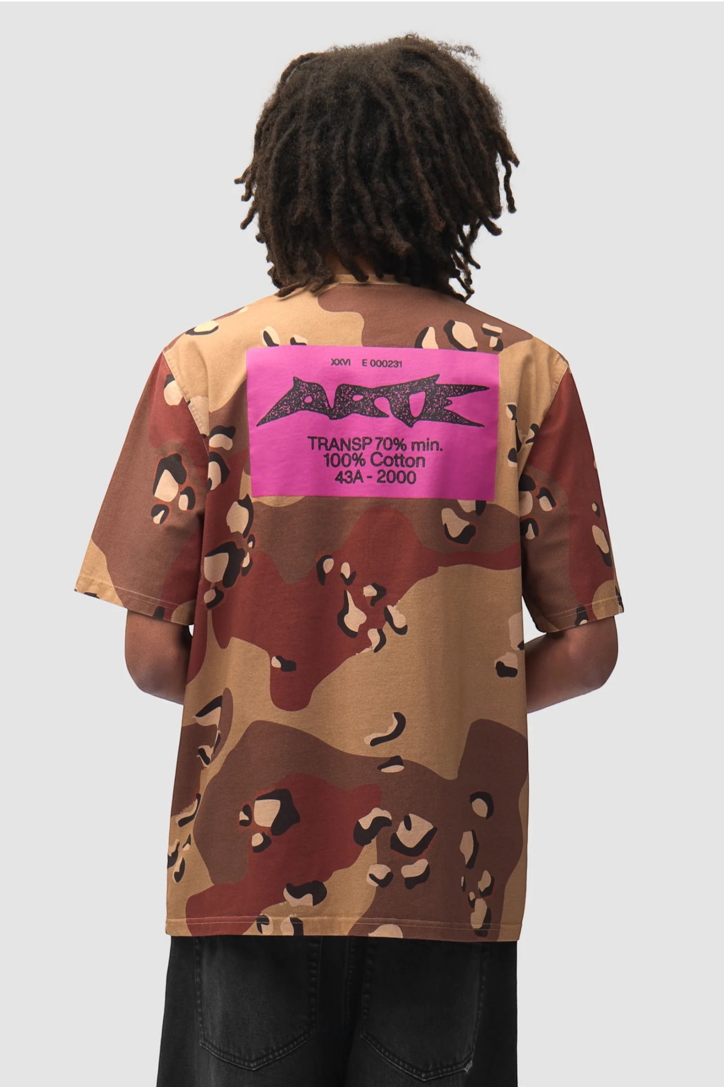 ARTE ANTWERP Camo Composition T-Shirt Allover Print | T-Shirt Coton Premium | Edgar Bdx