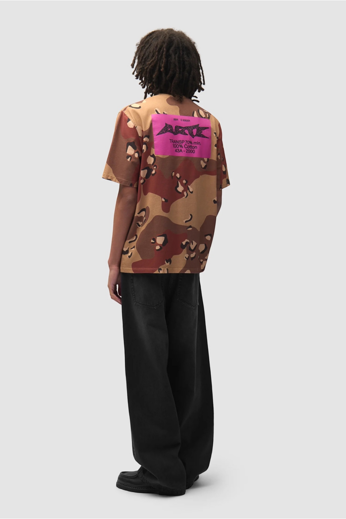 ARTE ANTWERP Camo Composition T-Shirt Allover Print | T-Shirt Coton Premium | Edgar Bdx