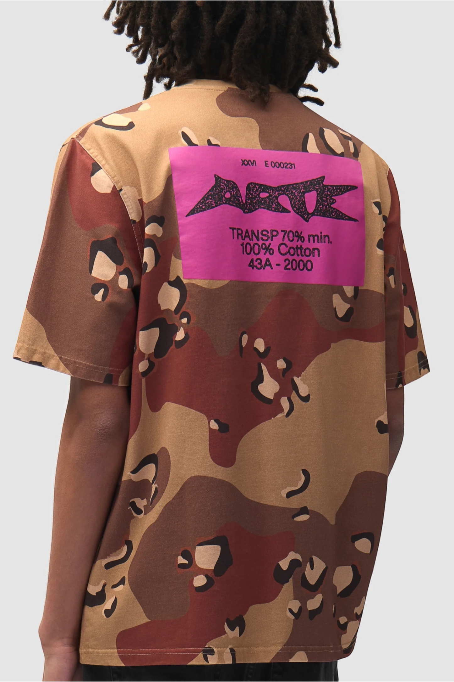 ARTE ANTWERP Camo Composition T-Shirt Allover Print | T-Shirt Coton Premium | Edgar Bdx