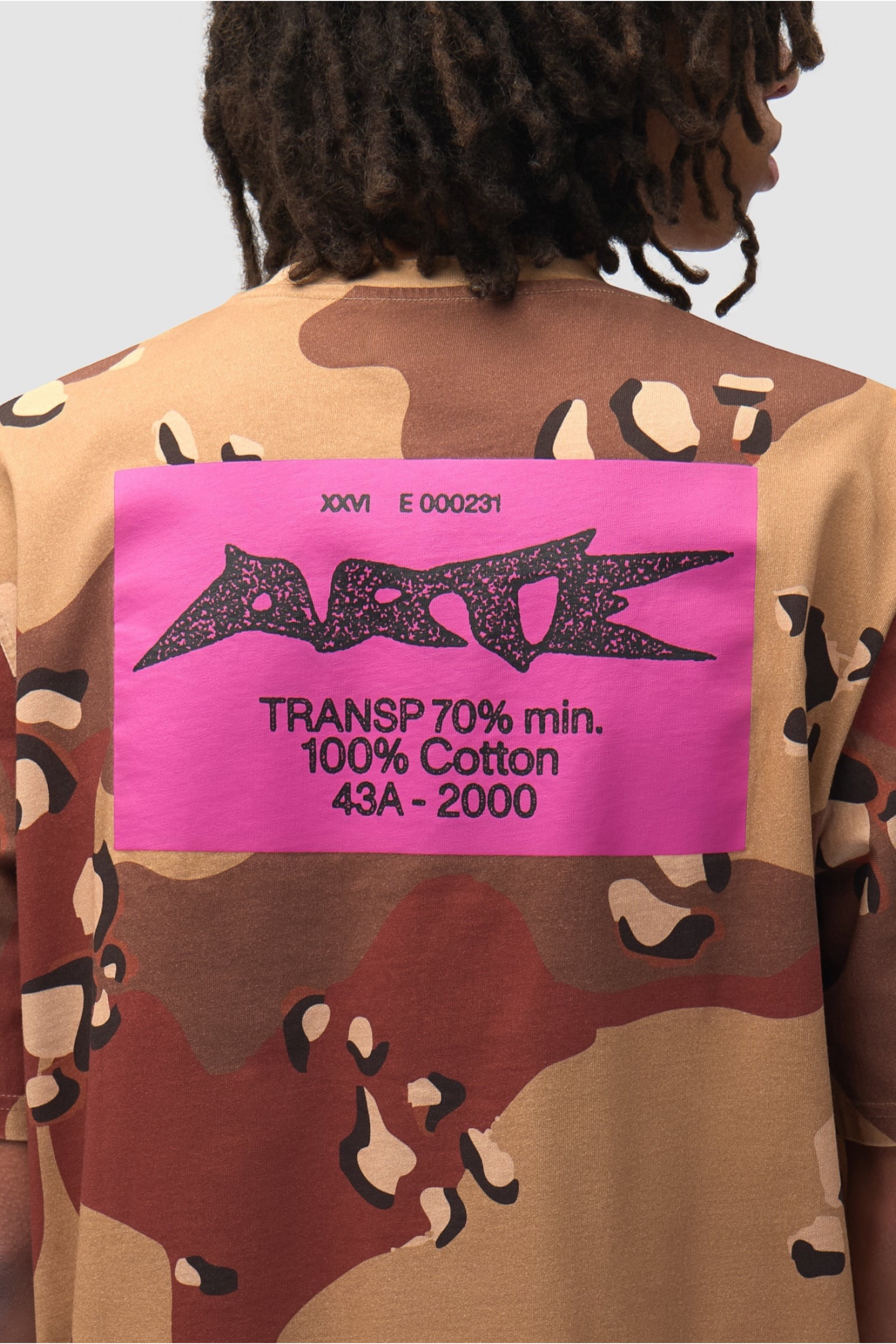 ARTE ANTWERP Camo Composition T-Shirt Allover Print | T-Shirt Coton Premium | Edgar Bdx