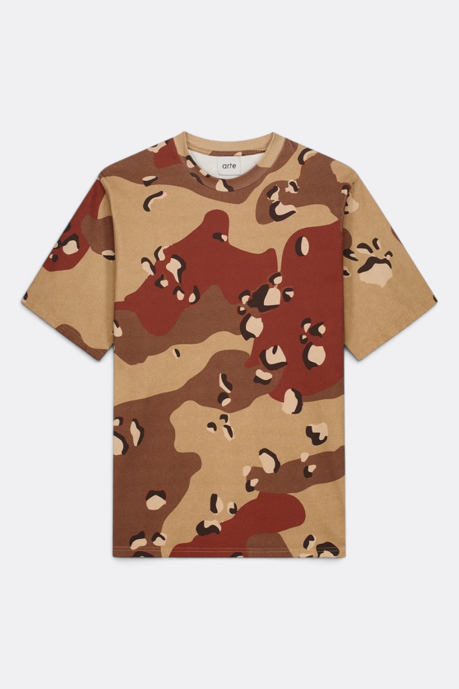 ARTE ANTWERP Camo Composition T-Shirt Allover Print | T-Shirt Coton Premium | Edgar Bdx