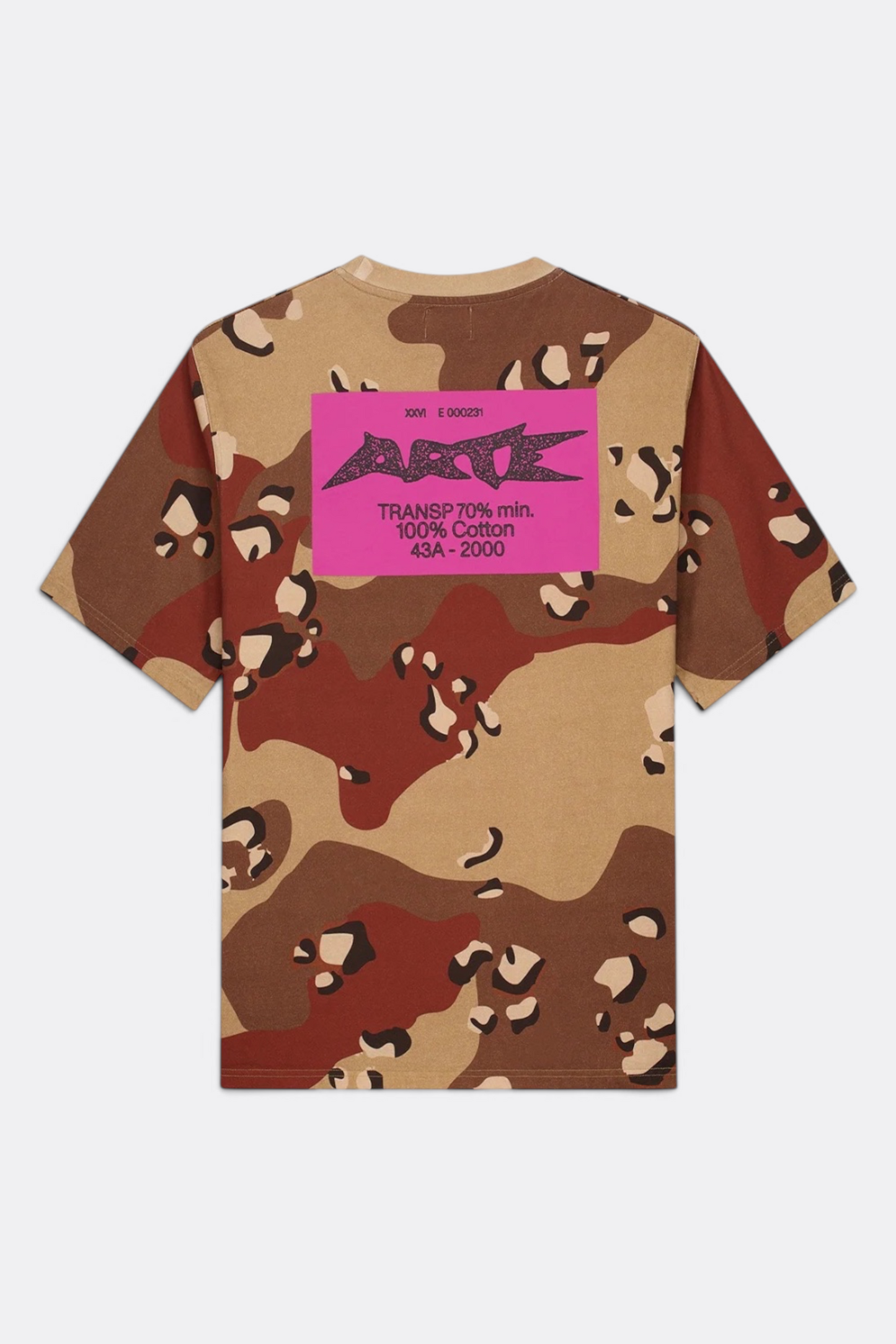ARTE ANTWERP Camo Composition T-Shirt Allover Print | T-Shirt Coton Premium | Edgar Bdx
