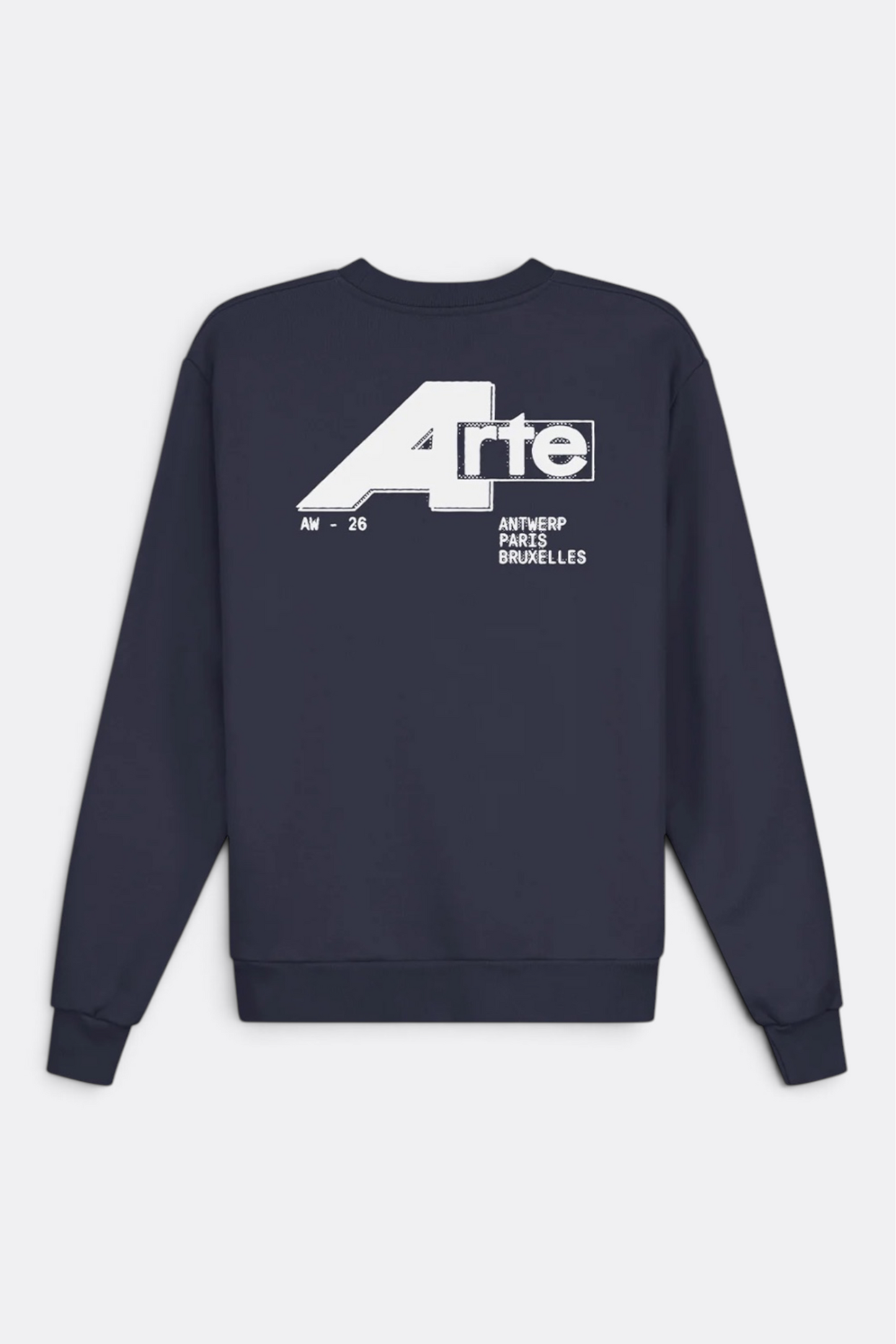 ARTE ANTWERP City Crewneck Navy | Sweat Coton Premium | Edgar Bdx