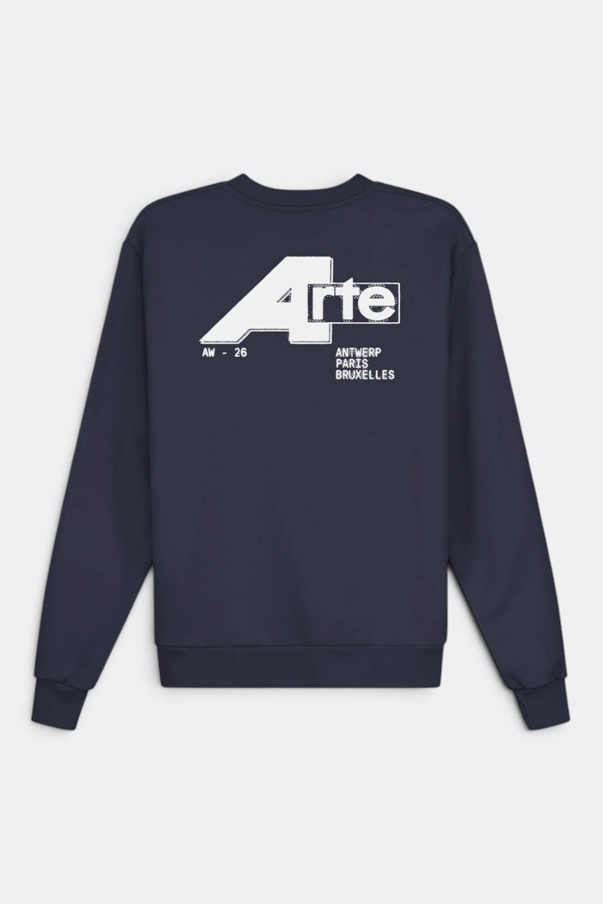 ARTE ANTWERP City Crewneck Navy | Sweat Coton Premium | Edgar Bdx
