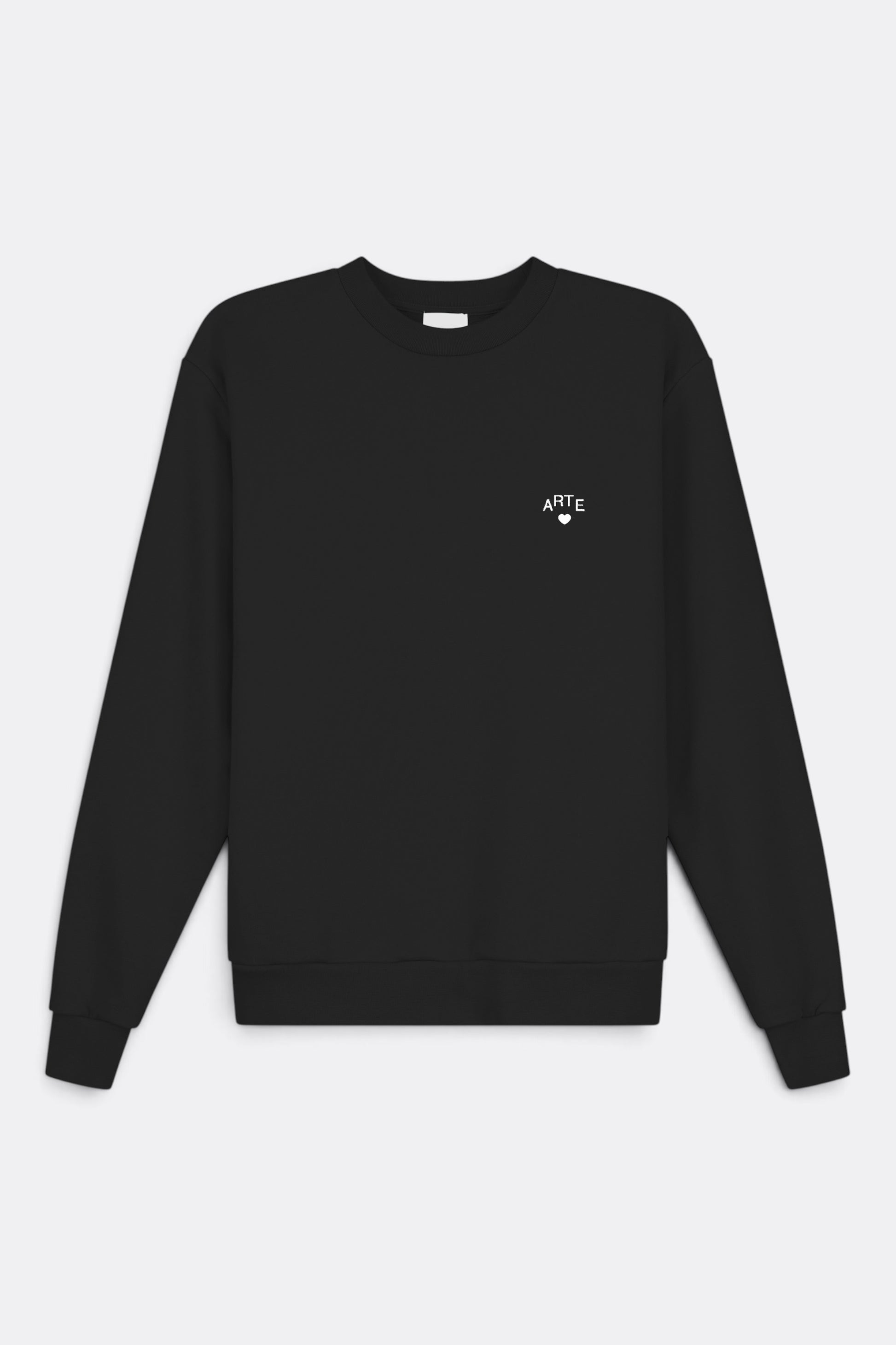 ARTE ANTWERP Cor Crewneck Black | Sweat Coton Premium | Edgar Bdx