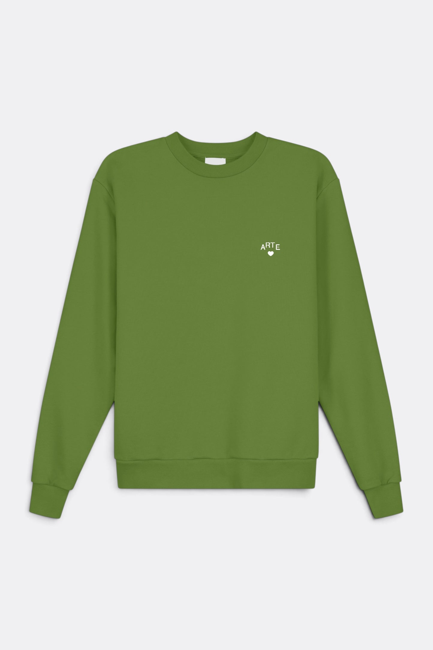 ARTE ANTWERP Cor Crewneck Green | Sweat Coton Premium | Edgar Bdx