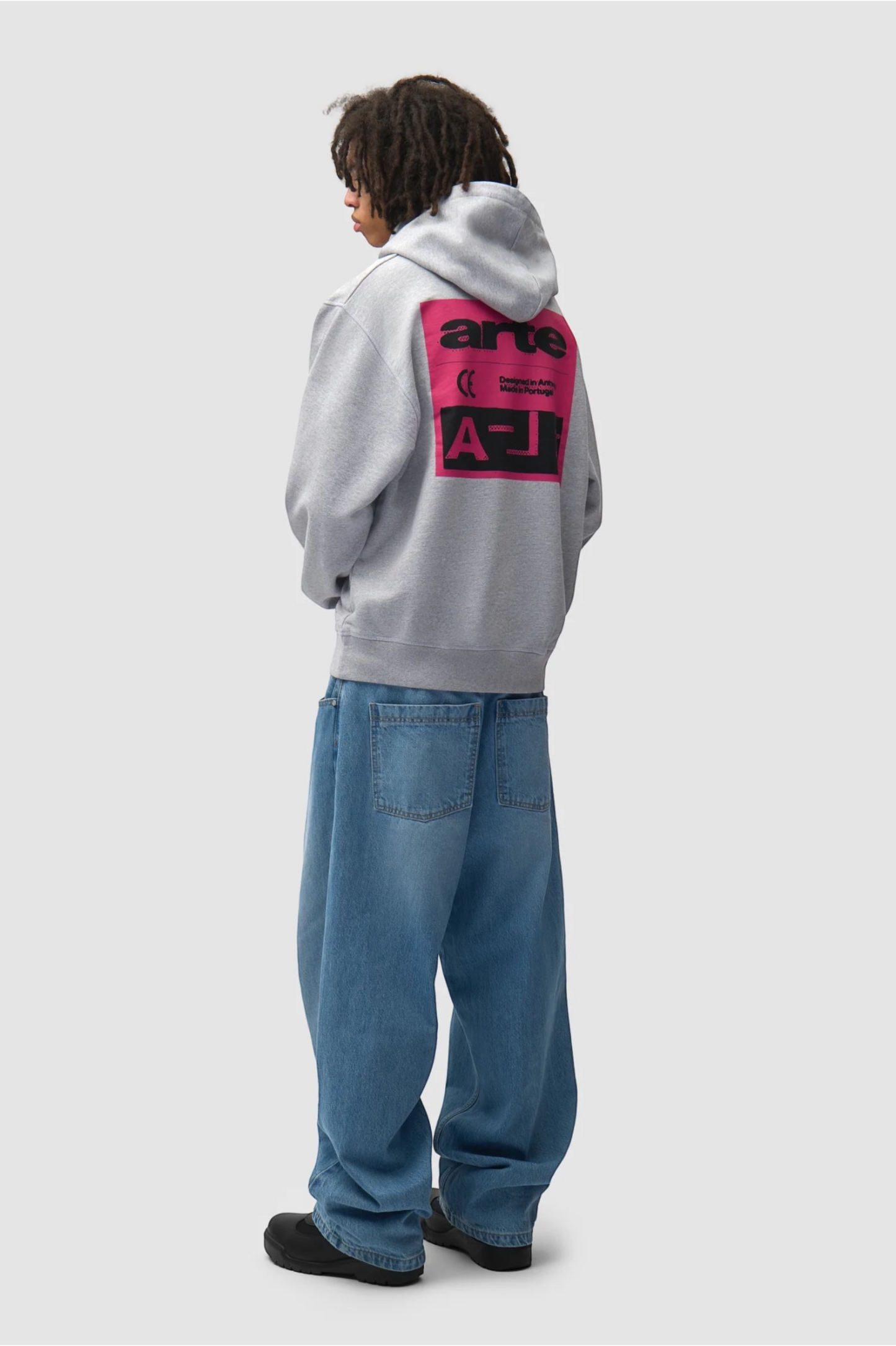 ARTE ANTWERP Pink Serial Hoodie Grey | Hoodie Coton Premium | Edgar Bdx