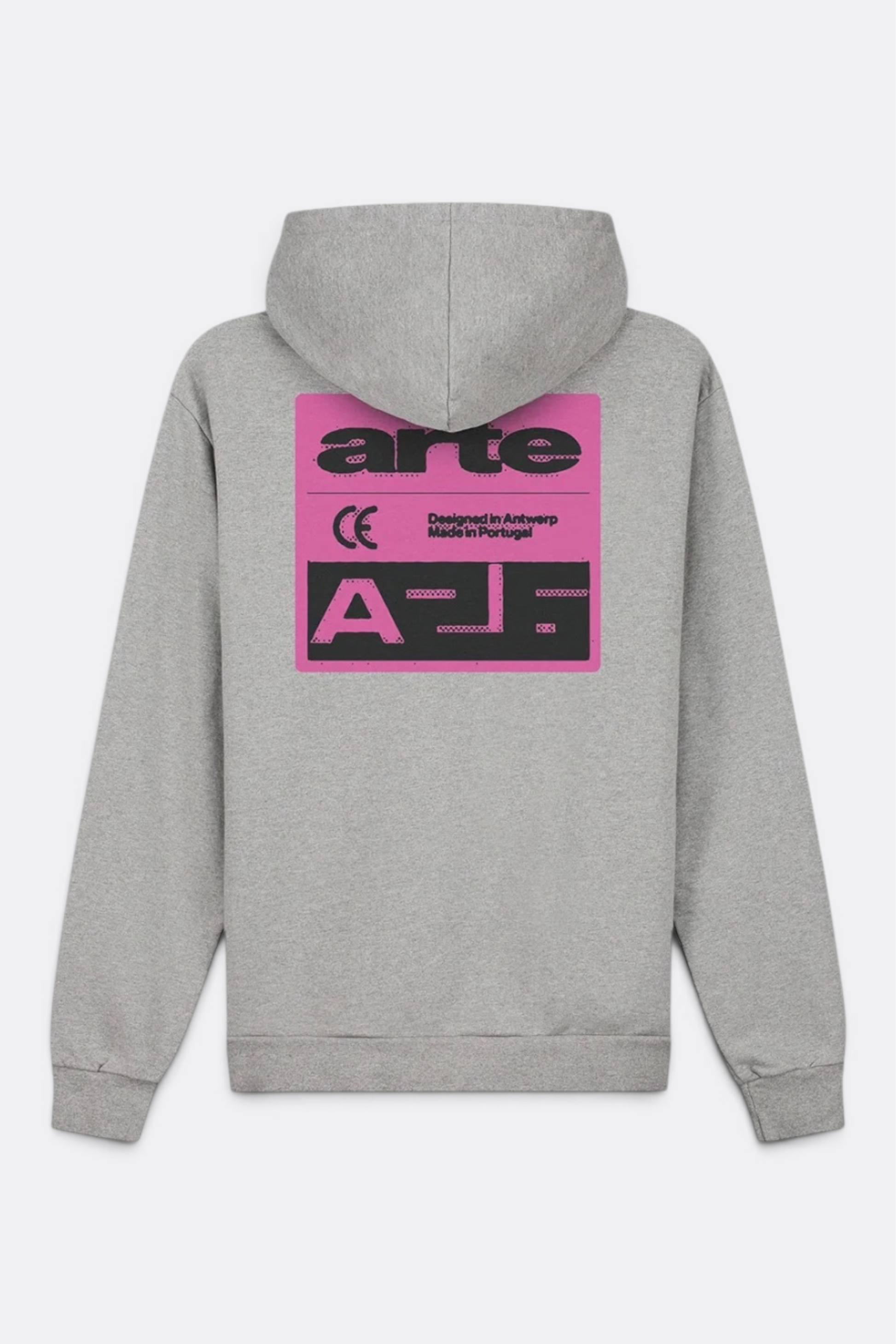 ARTE ANTWERP Pink Serial Hoodie Grey | Hoodie Coton Premium | Edgar Bdx