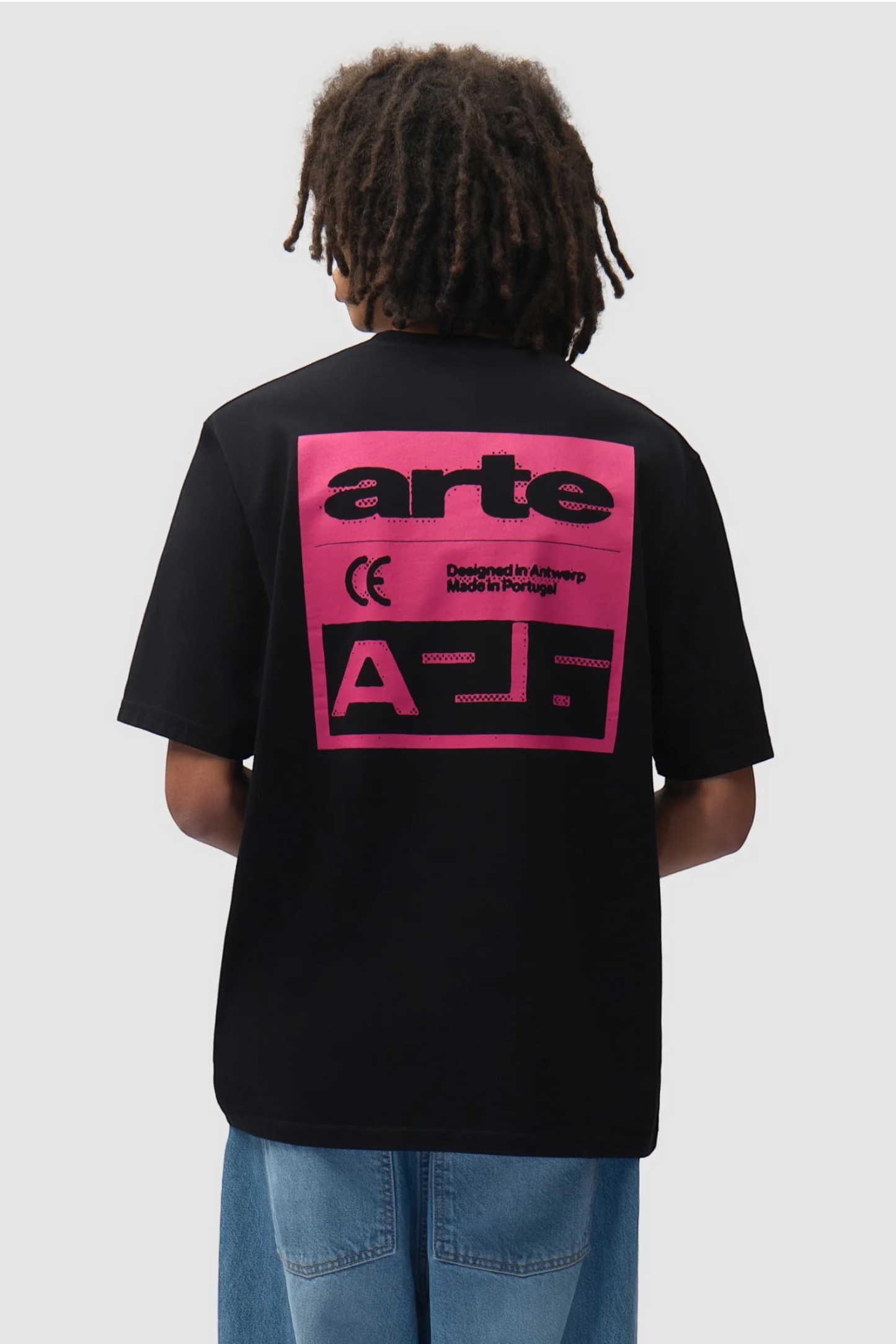 ARTE ANTWERP Pink Serial T-Shirt Black | T-Shirt Coton Premium | Edgar Bdx