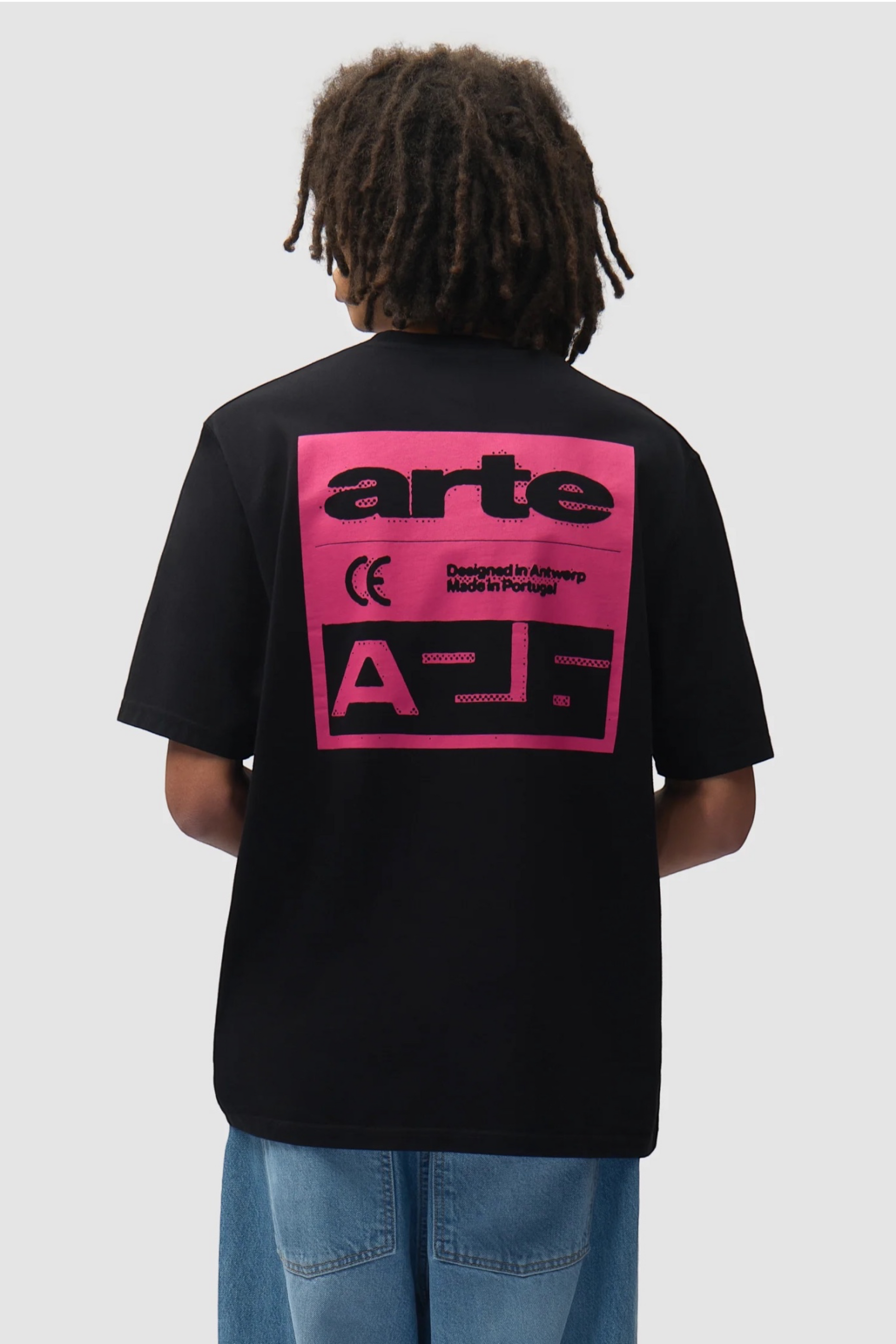 ARTE ANTWERP Pink Serial T-Shirt Black | T-Shirt Coton Premium | Edgar Bdx