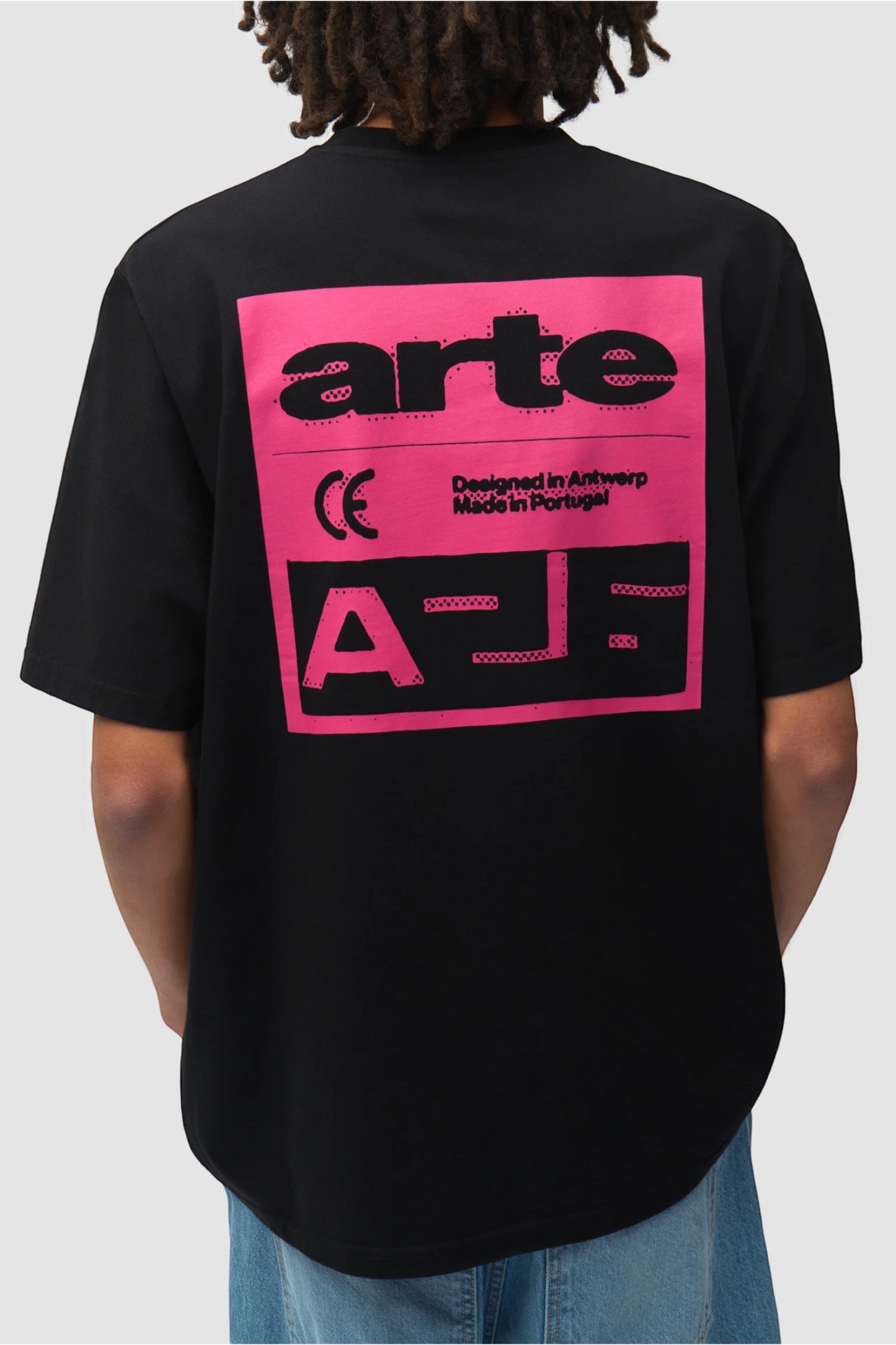 ARTE ANTWERP Pink Serial T-Shirt Black | T-Shirt Coton Premium | Edgar Bdx